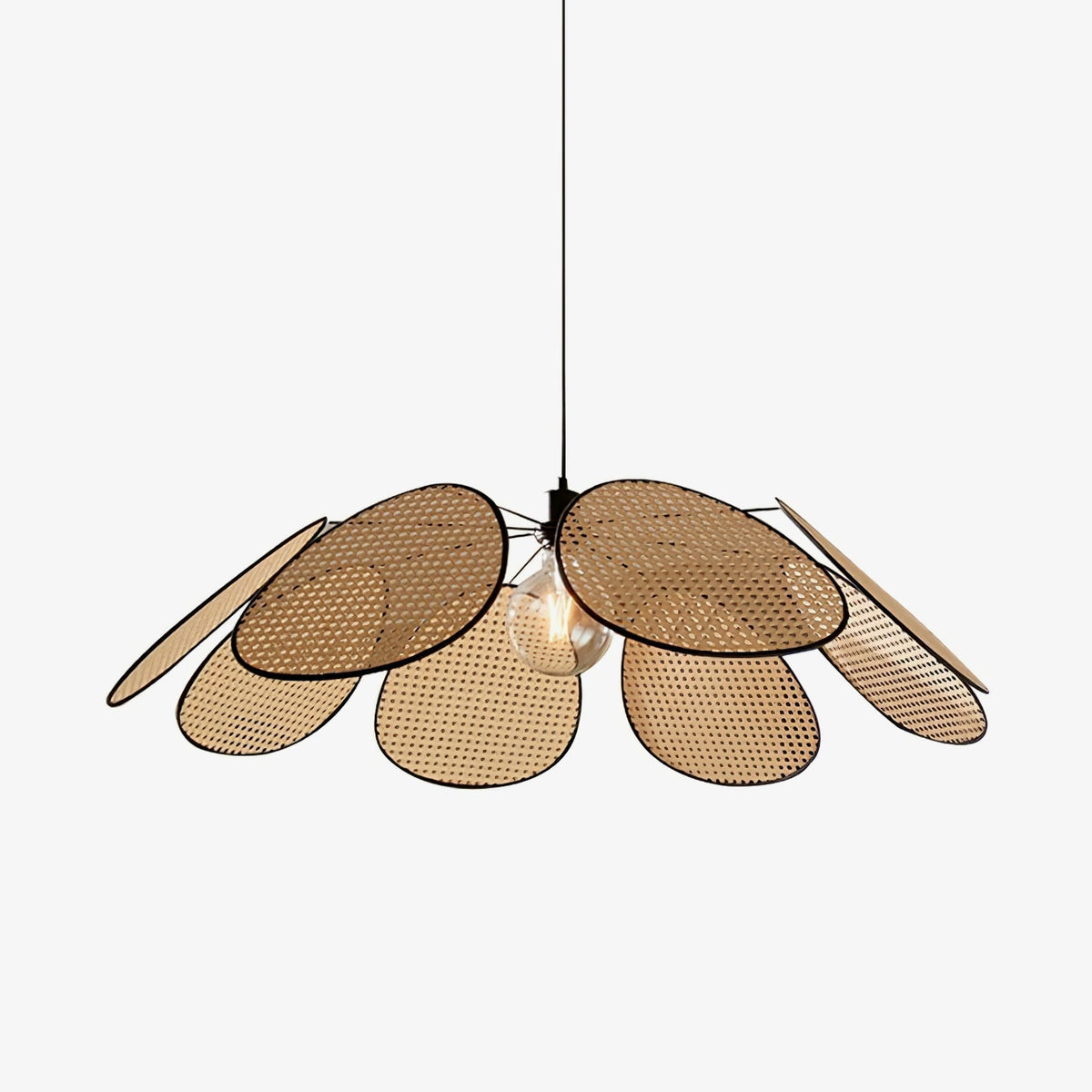Orvara Blossom Bloemblaad Rotan hanglamp