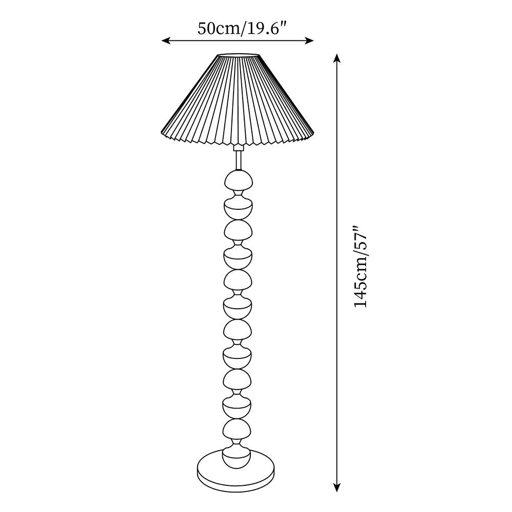 Bobbin vloerlamp