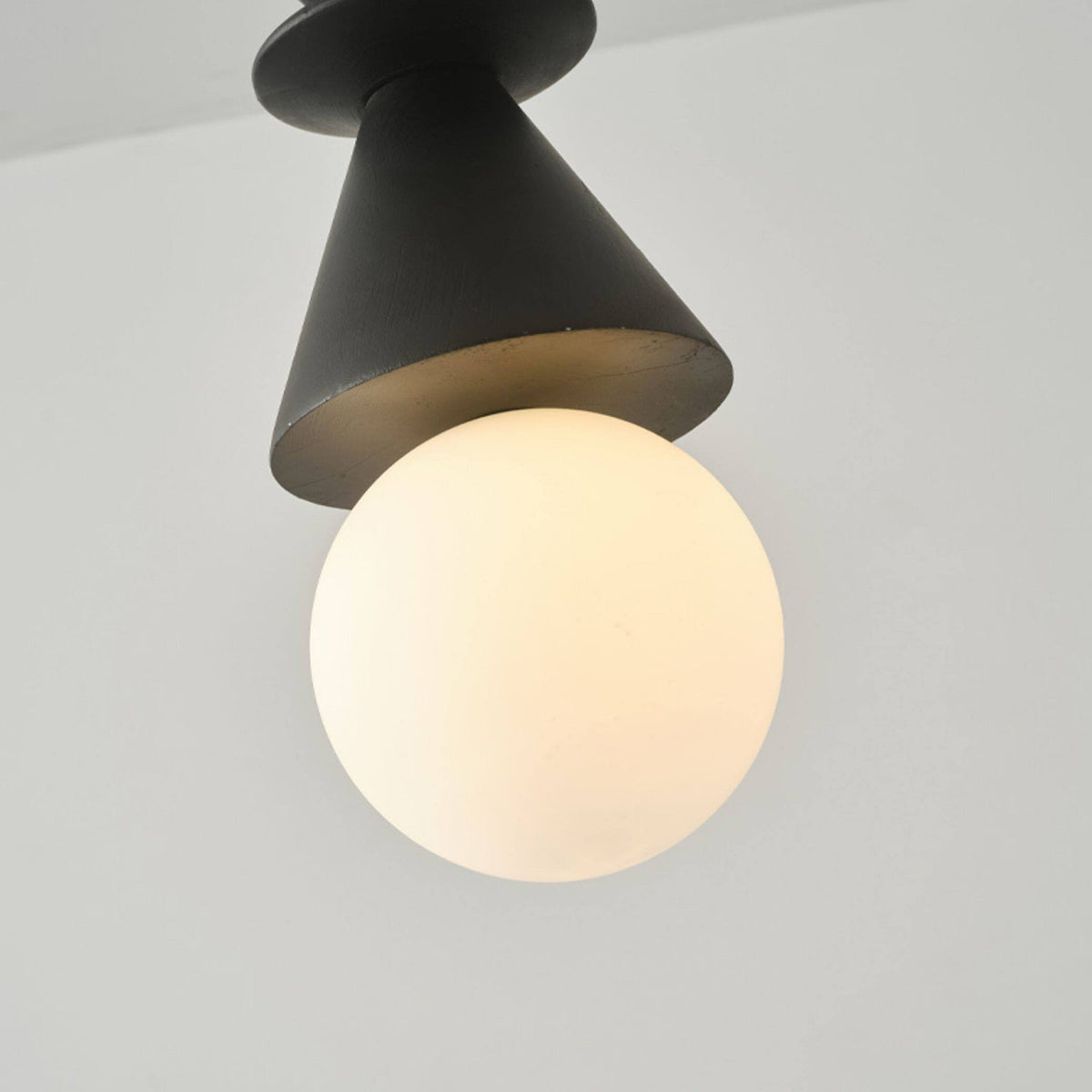 Alderelle gestapelde houten totem hanglamp