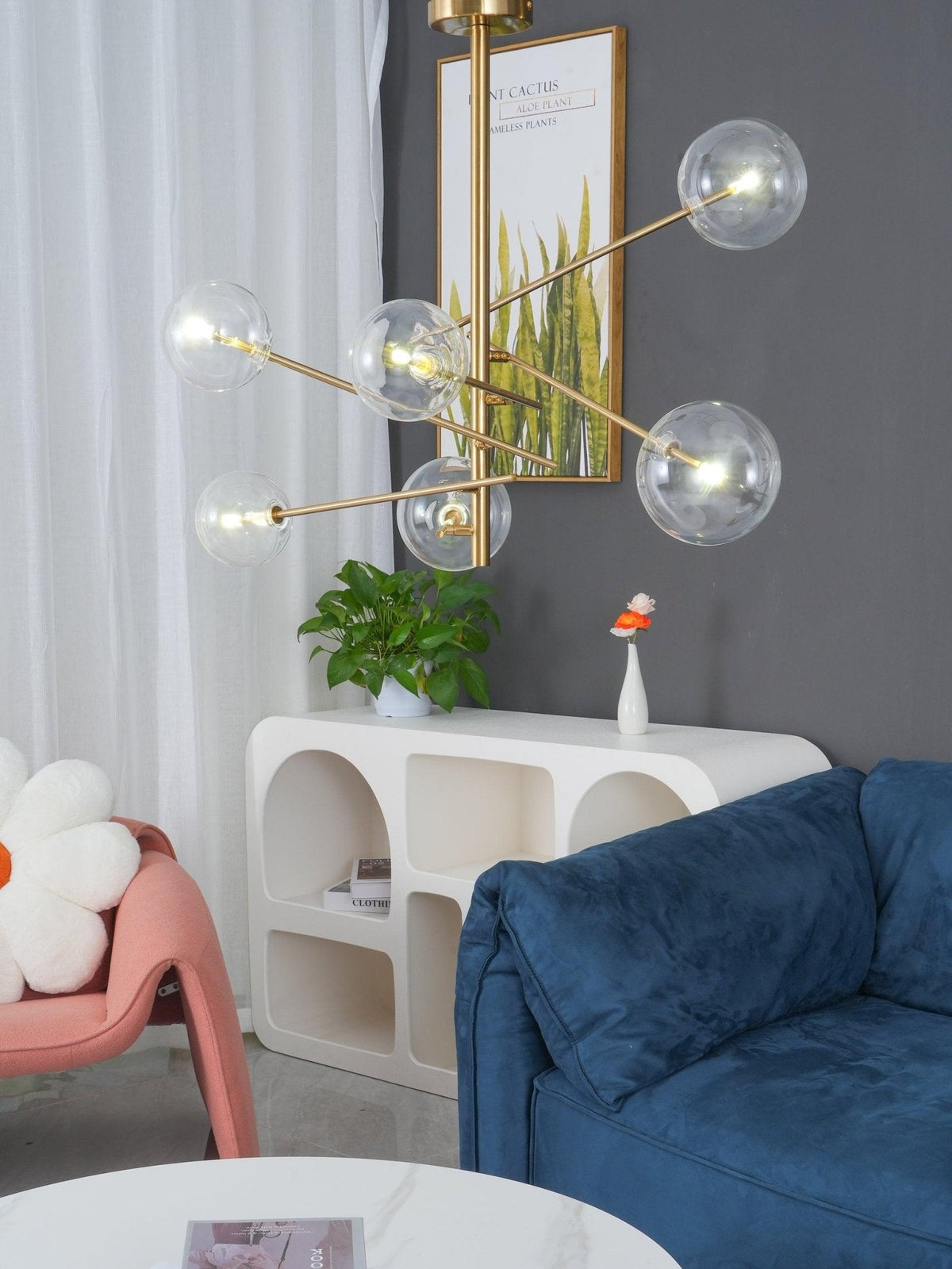 Aveno Kroonluchter LED Heldere Kristallen