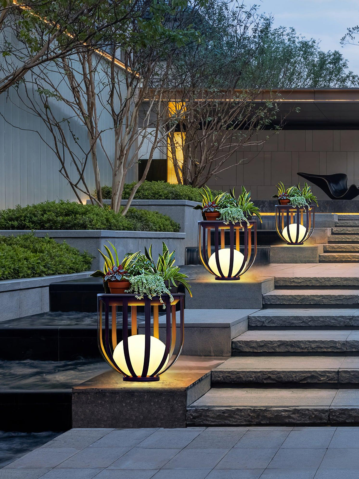 Tera vloerlamp van staal en acryl