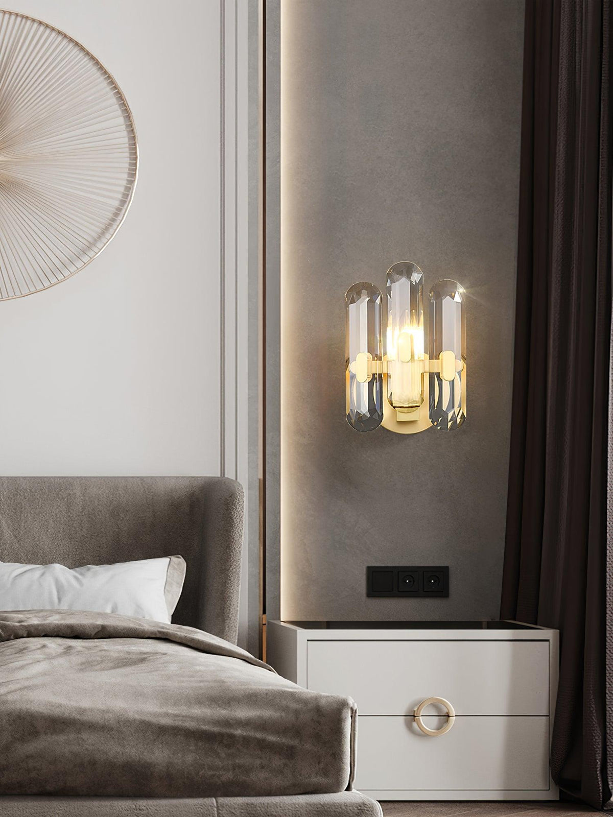 Gevon Postmodern Luxe Kristallen wandlamp