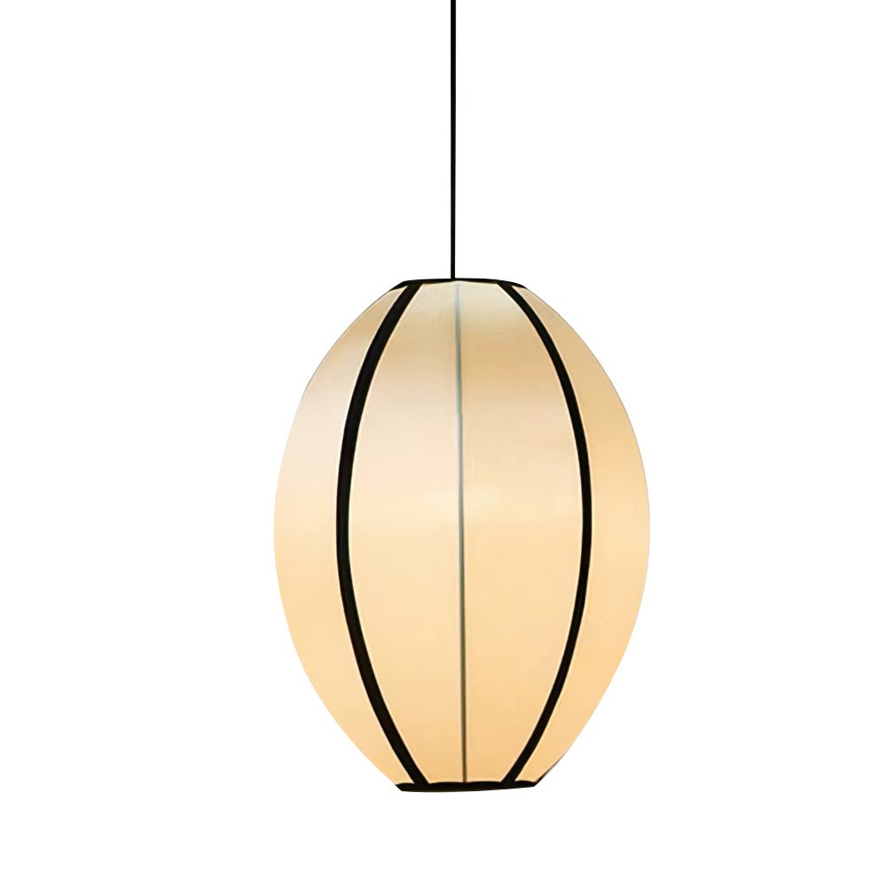 Inez hanglamp van stof met futuristisch ontwerp