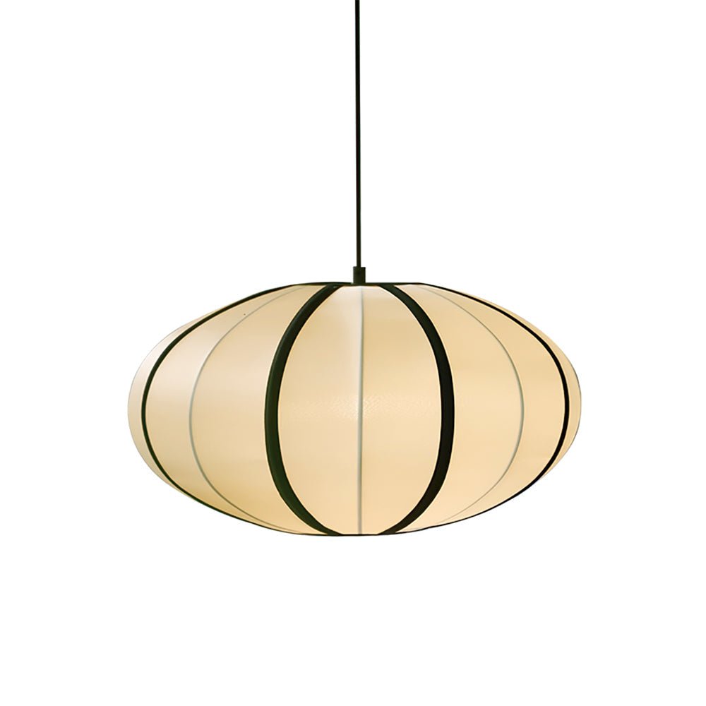 Inez hanglamp van stof met futuristisch ontwerp