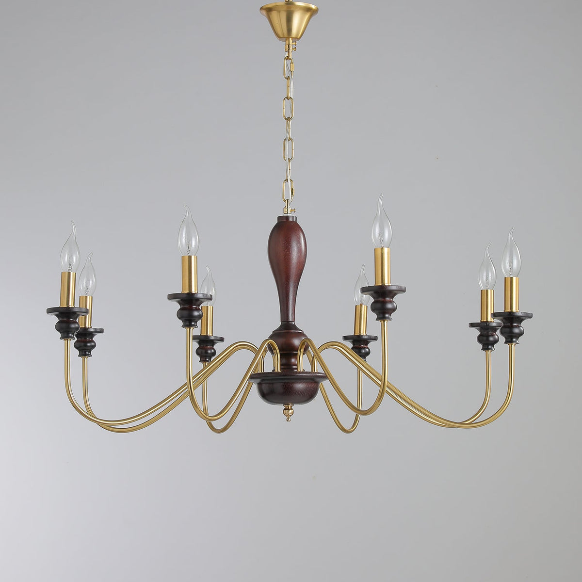 Ilvenan Traditionele Elegantie Vintage Hout Kroonluchter