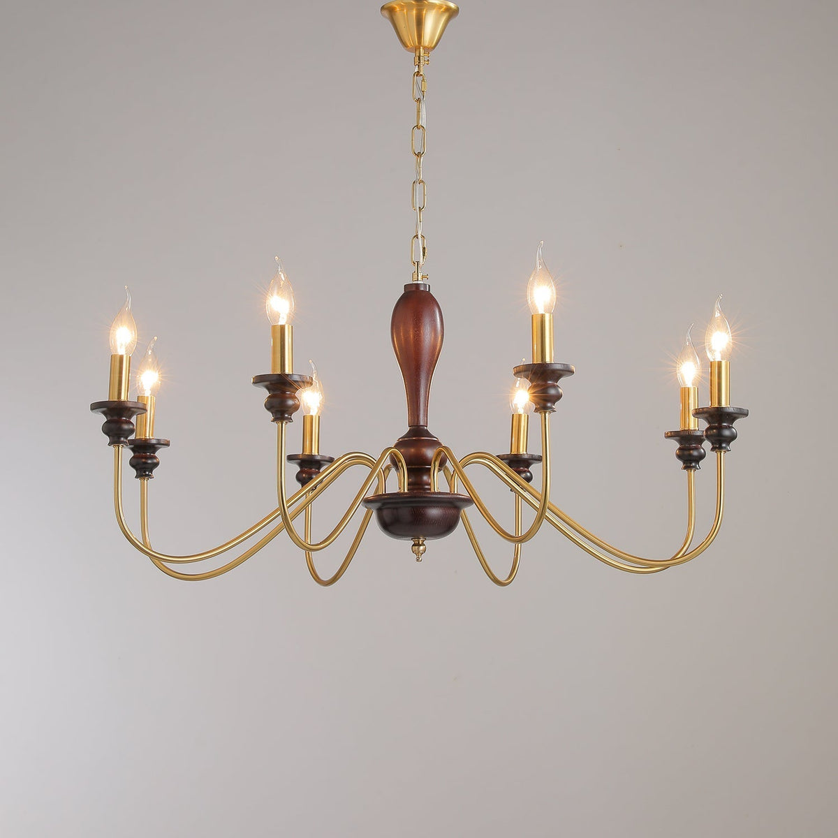 Ilvenan Traditionele Elegantie Vintage Hout Kroonluchter