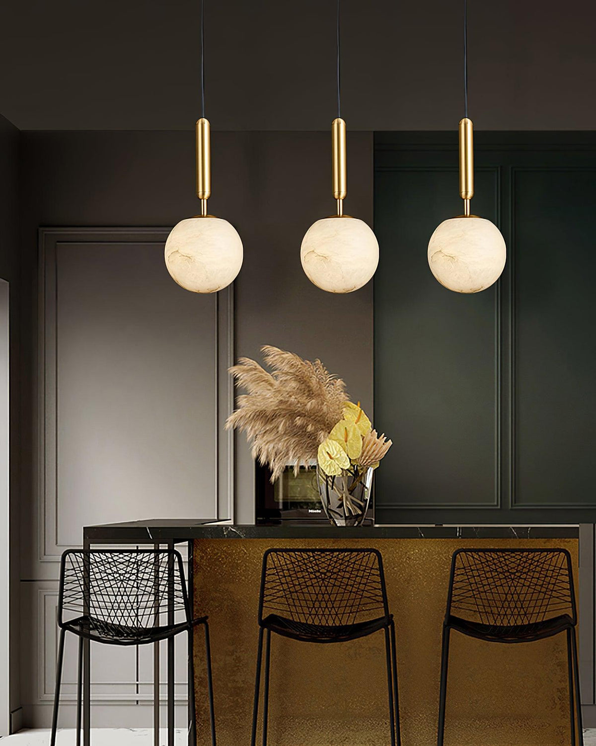 Tomino hanglamp in albast