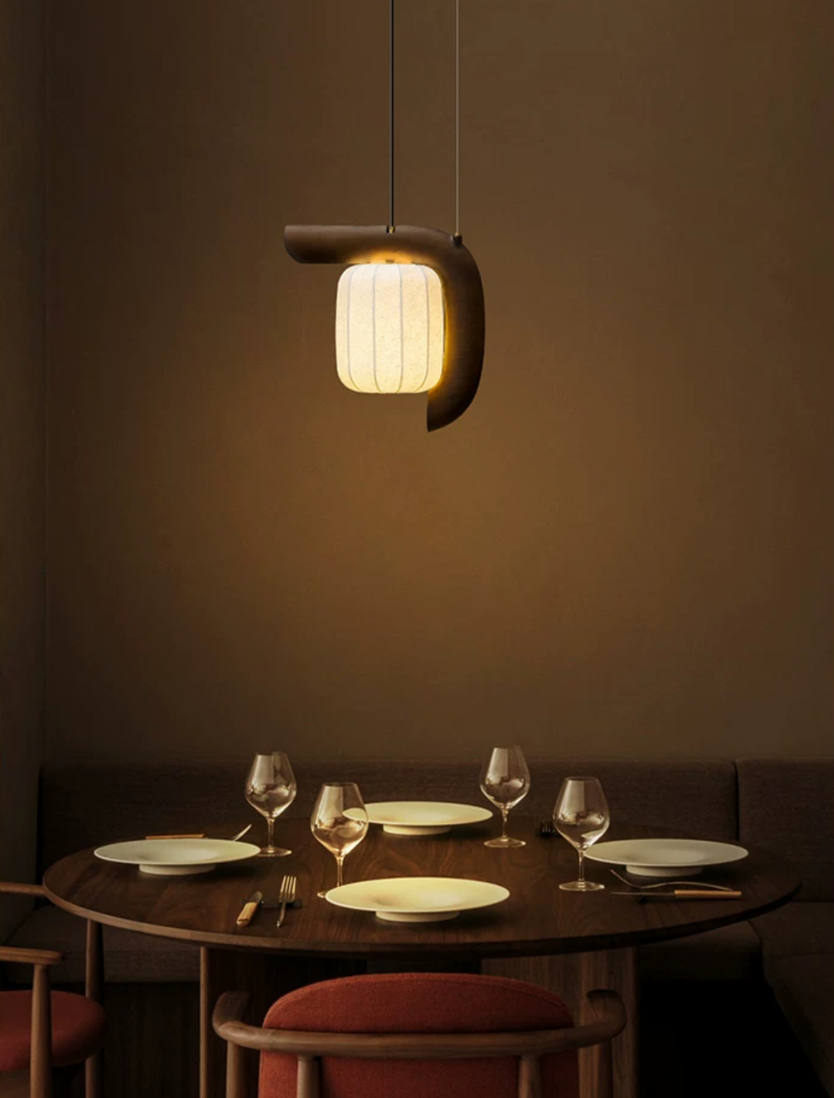 Ulverstone Hanglamp van gegolfd papier