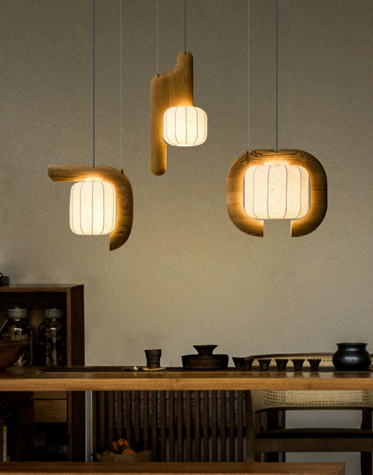 Ulverstone Hanglamp van gegolfd papier