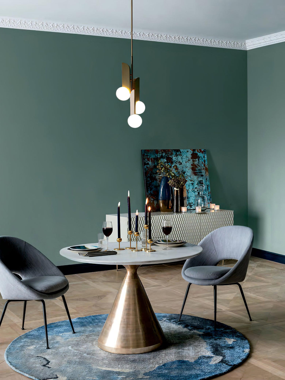 Eirelelia elegante hanglamp met glas