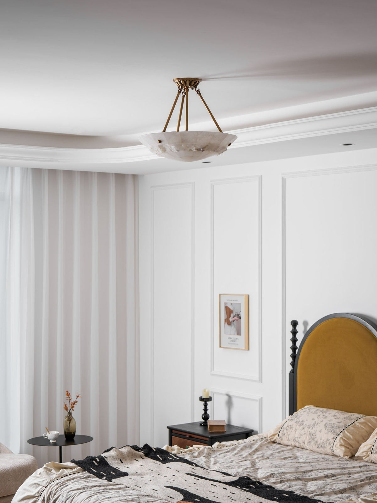 Nomen Bowl hanglamp albast elegantie