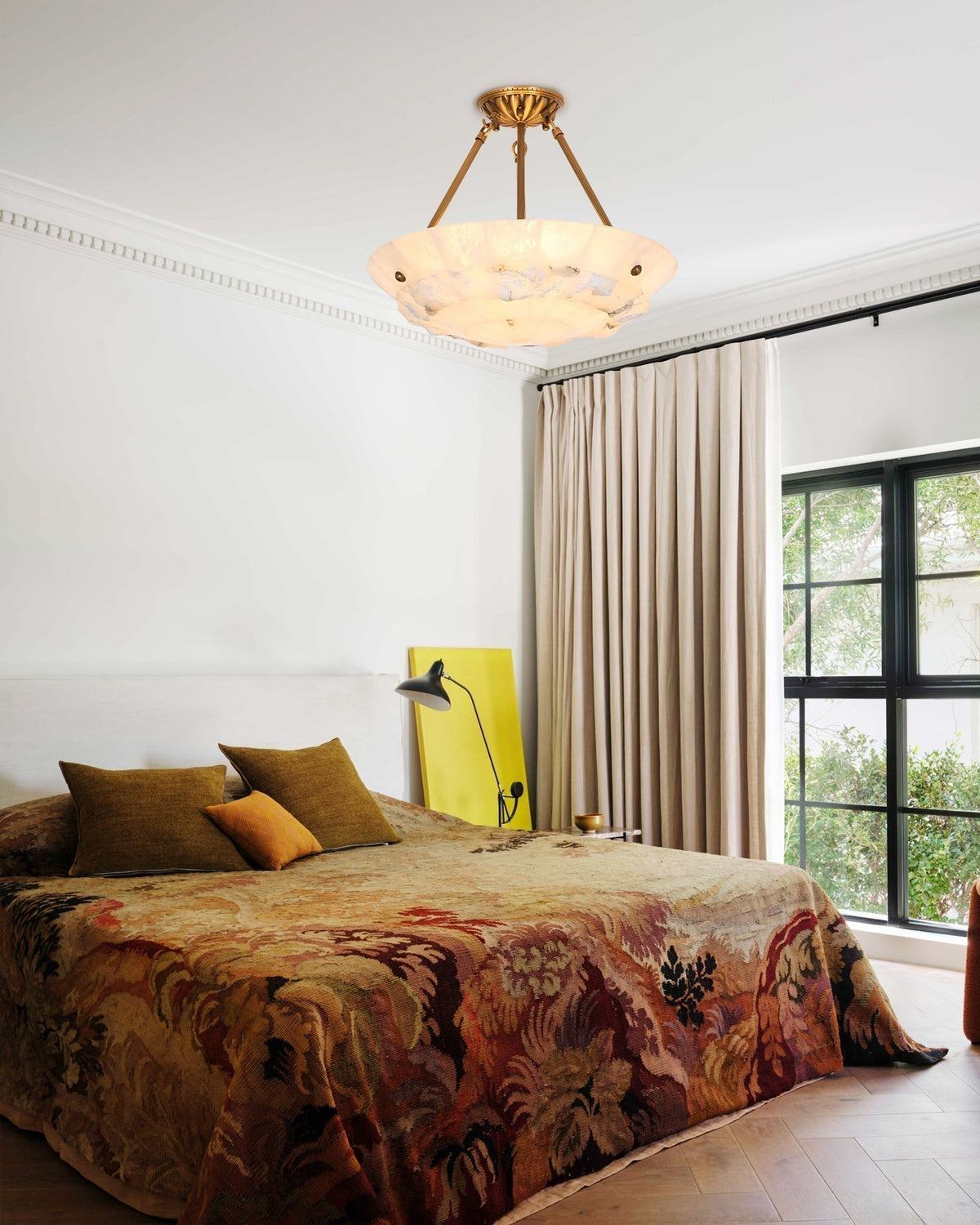 Nomen Bowl hanglamp albast elegantie