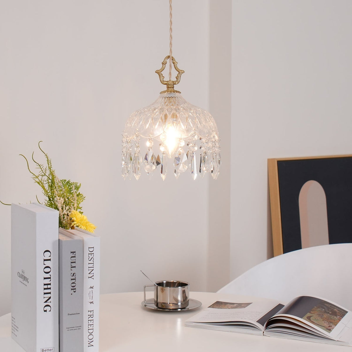 Moka kristal Vintage hanglamp