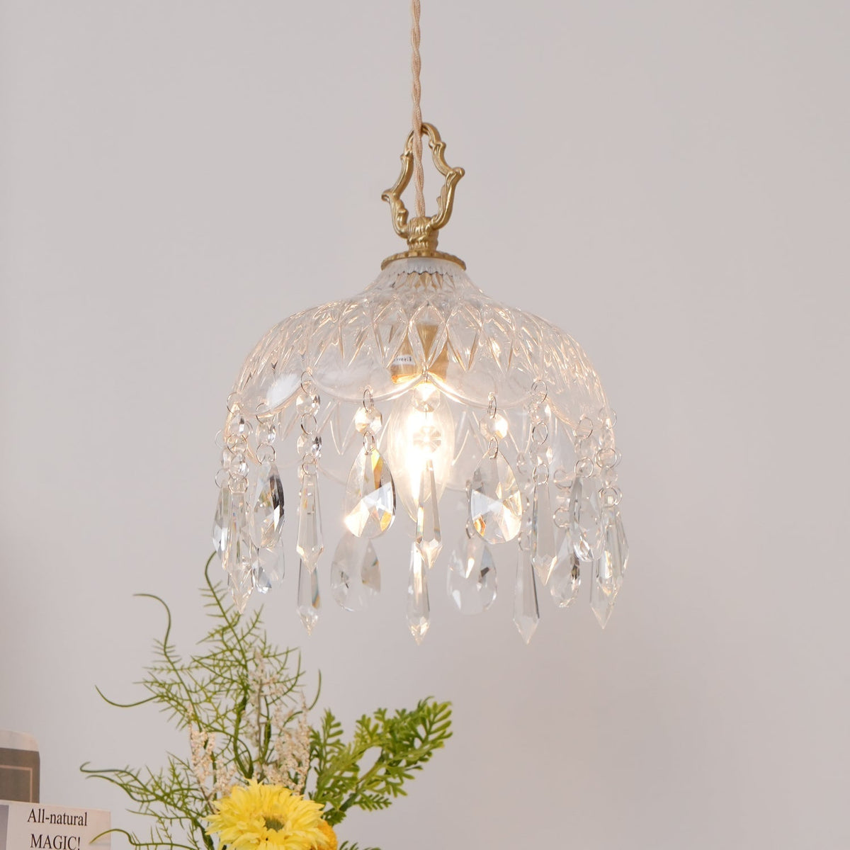 Moka kristal Vintage hanglamp