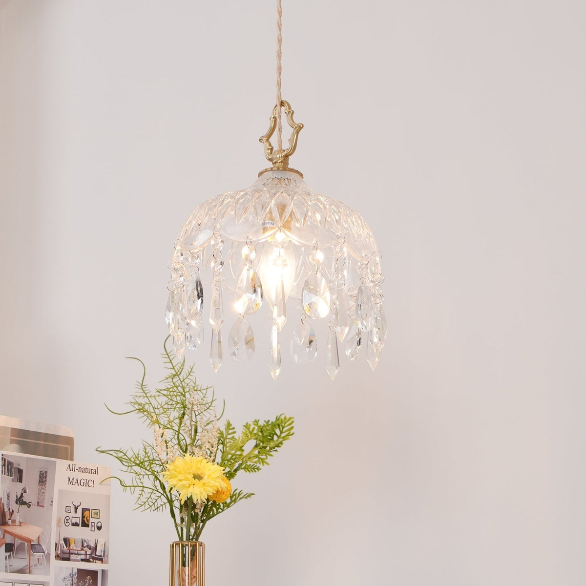 Moka kristal Vintage hanglamp
