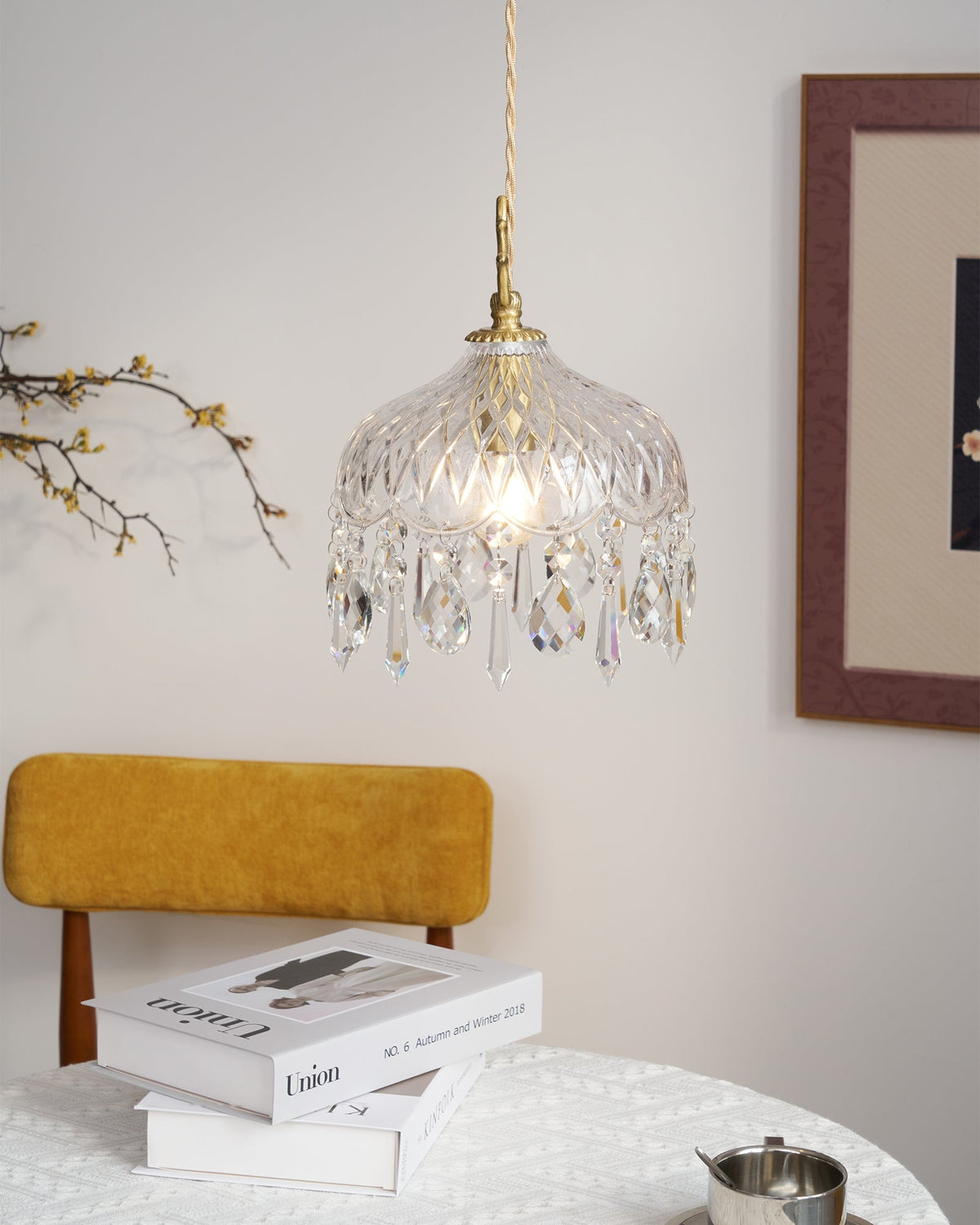 Moka kristal Vintage hanglamp