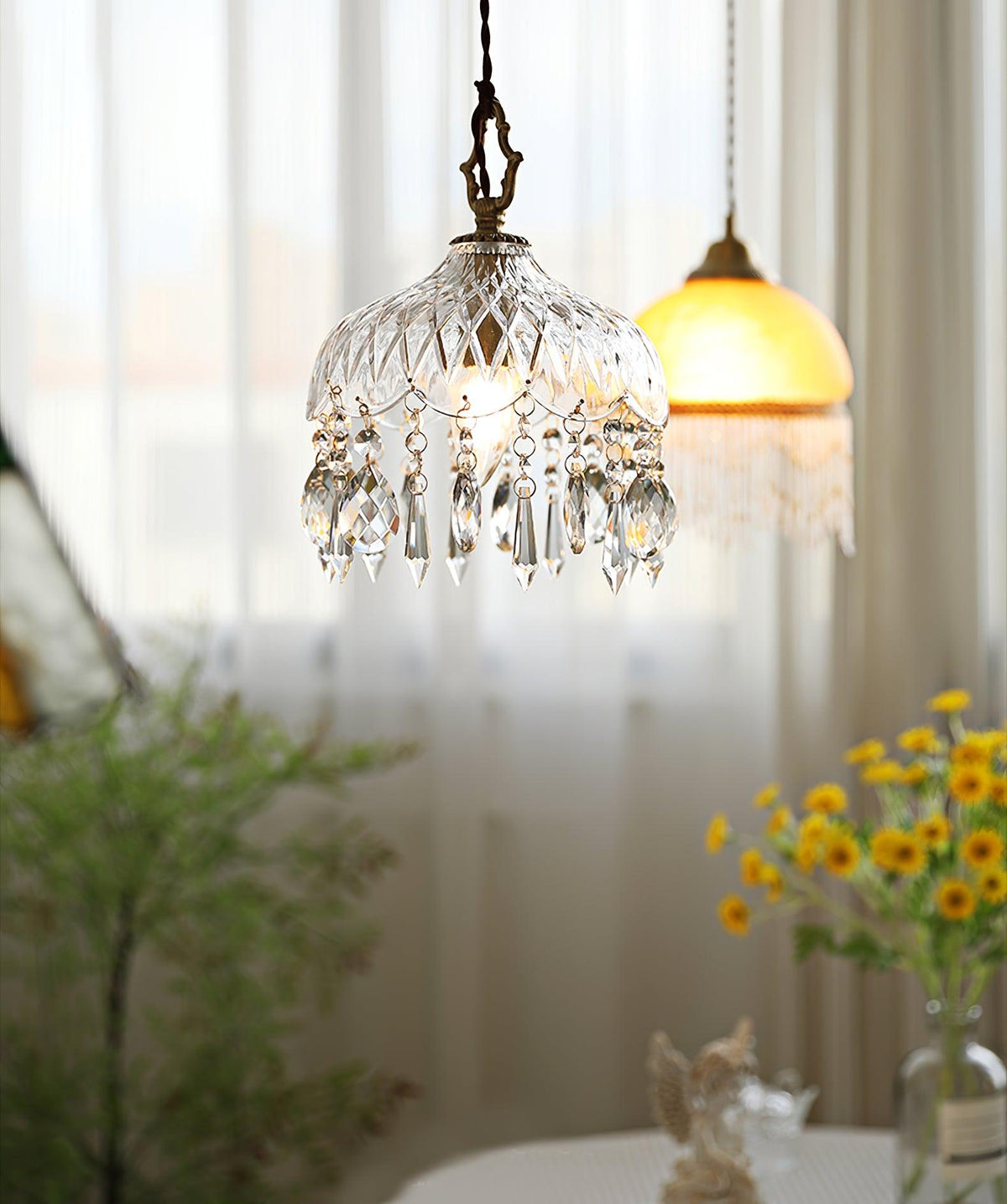 Moka kristal Vintage hanglamp
