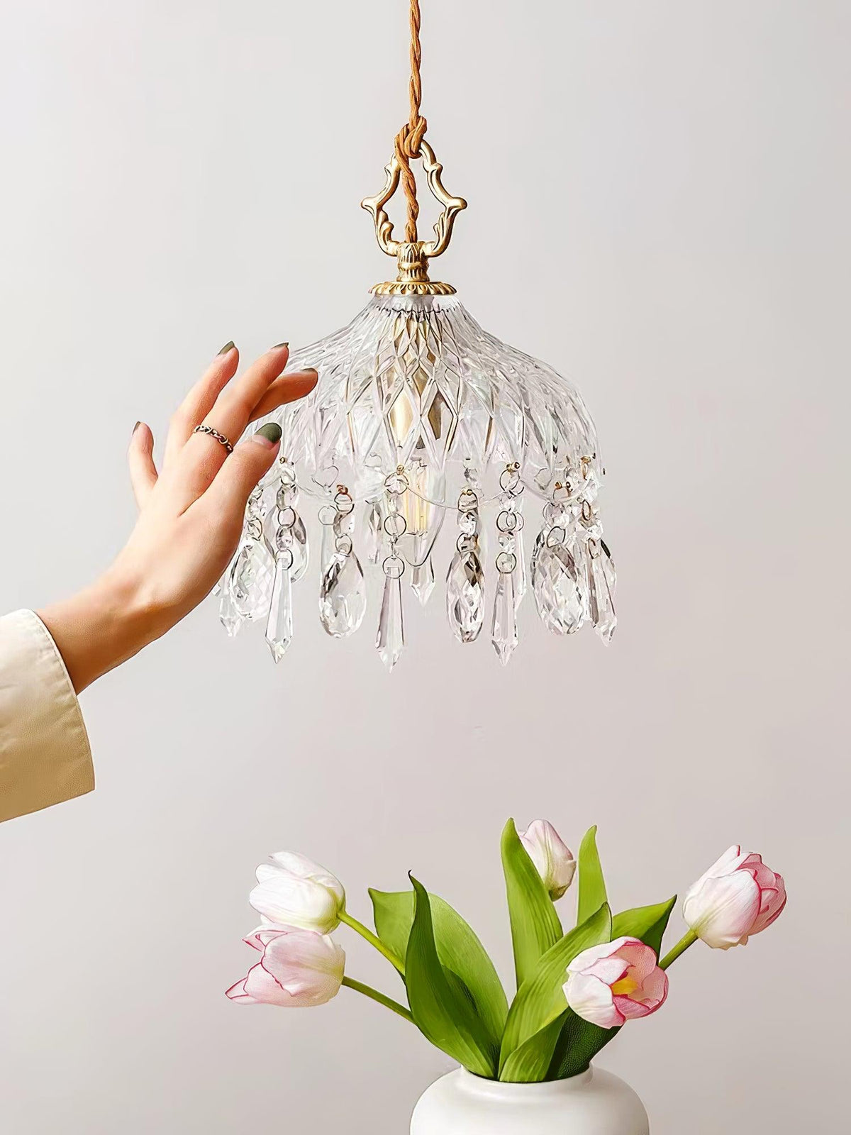 Moka kristal Vintage hanglamp