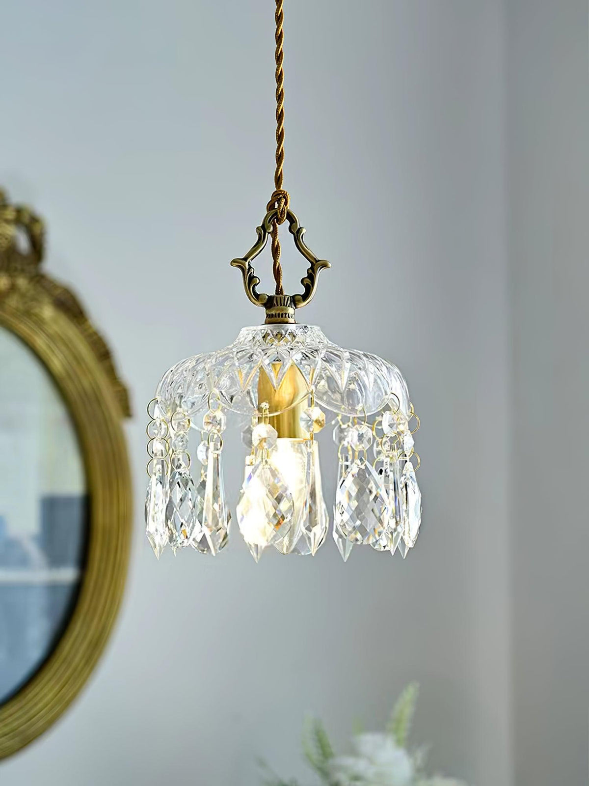 Moka kristal Vintage hanglamp