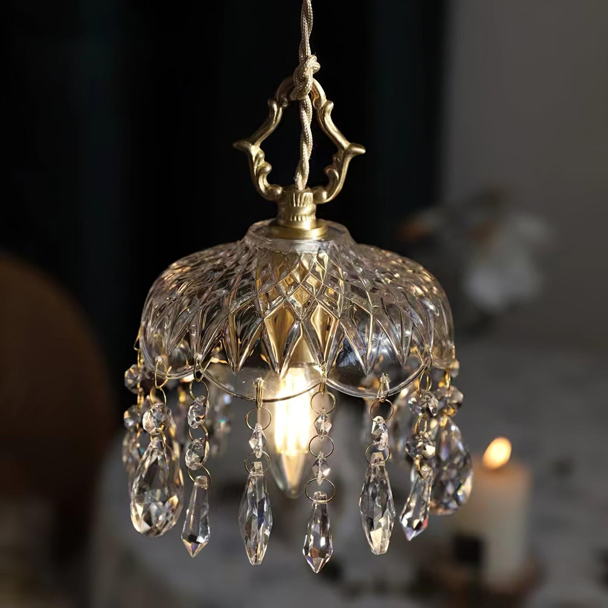 Moka kristal Vintage hanglamp