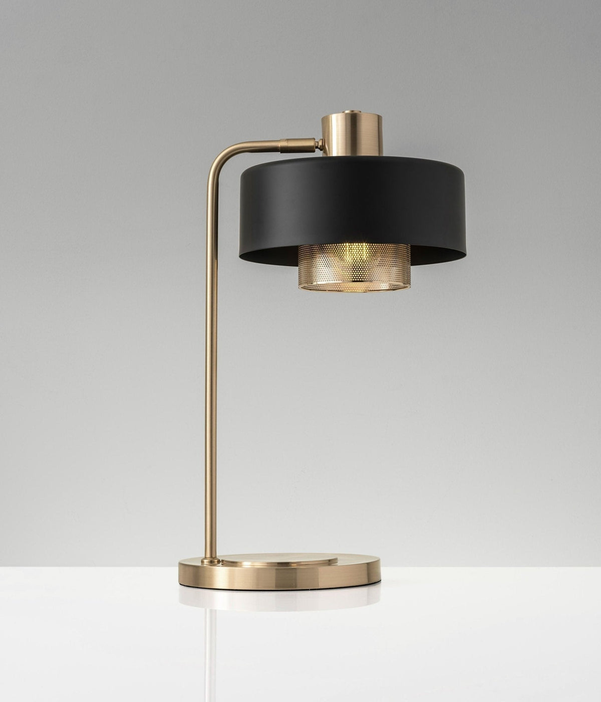 Contemporaire eigentijdse tafellamp in brons
