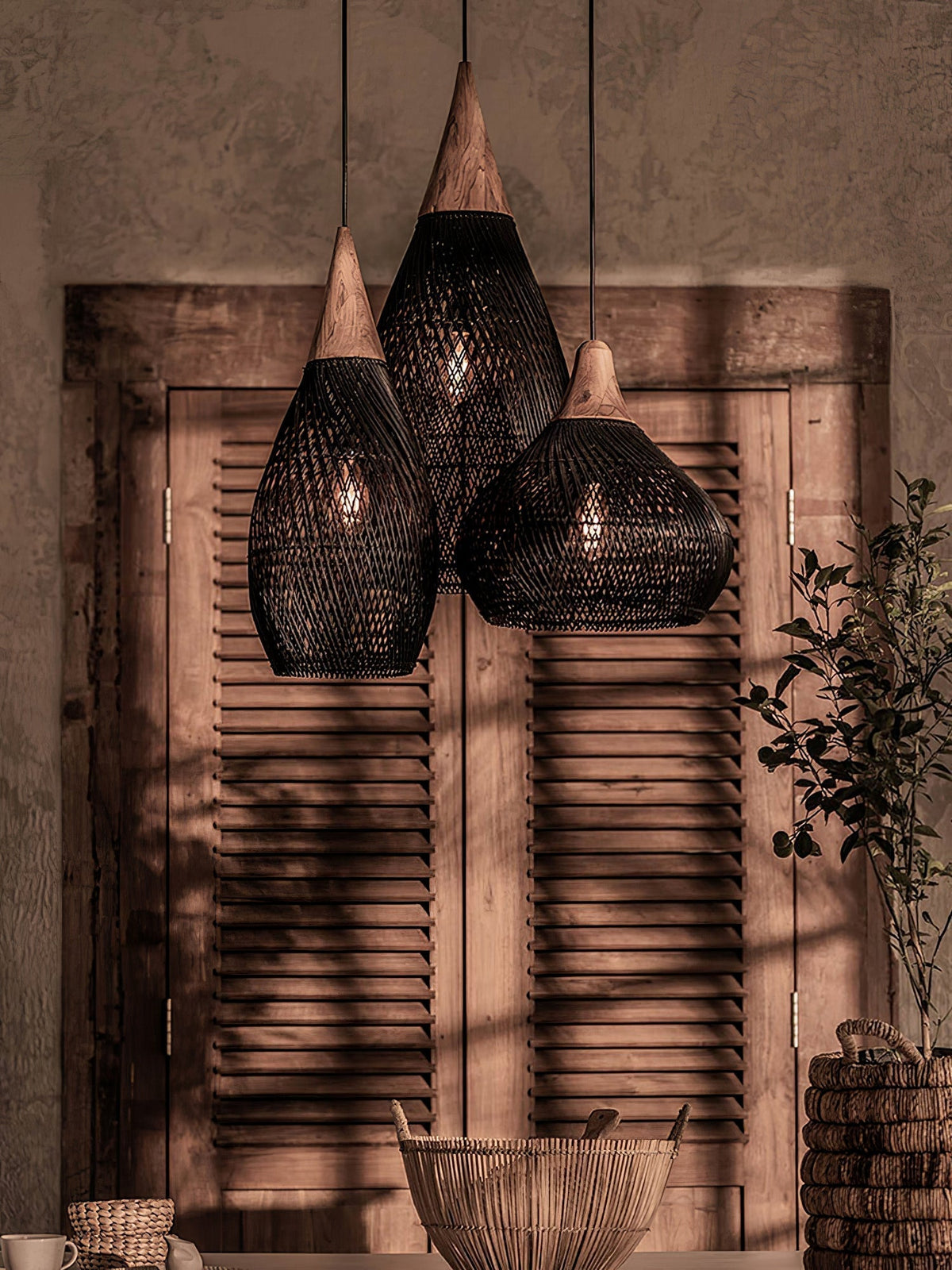 Canirora Hanglamp Rotan Decoratief snoer Geweven