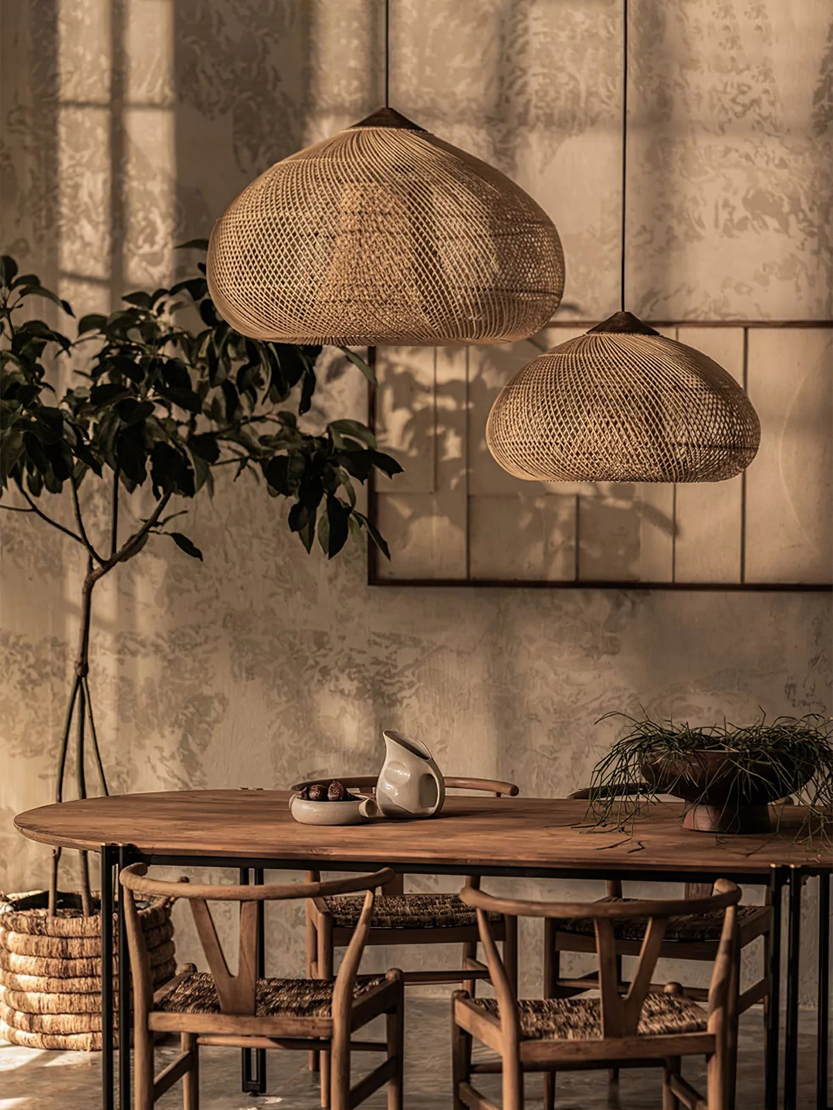 Braided Rotan hanglamp
