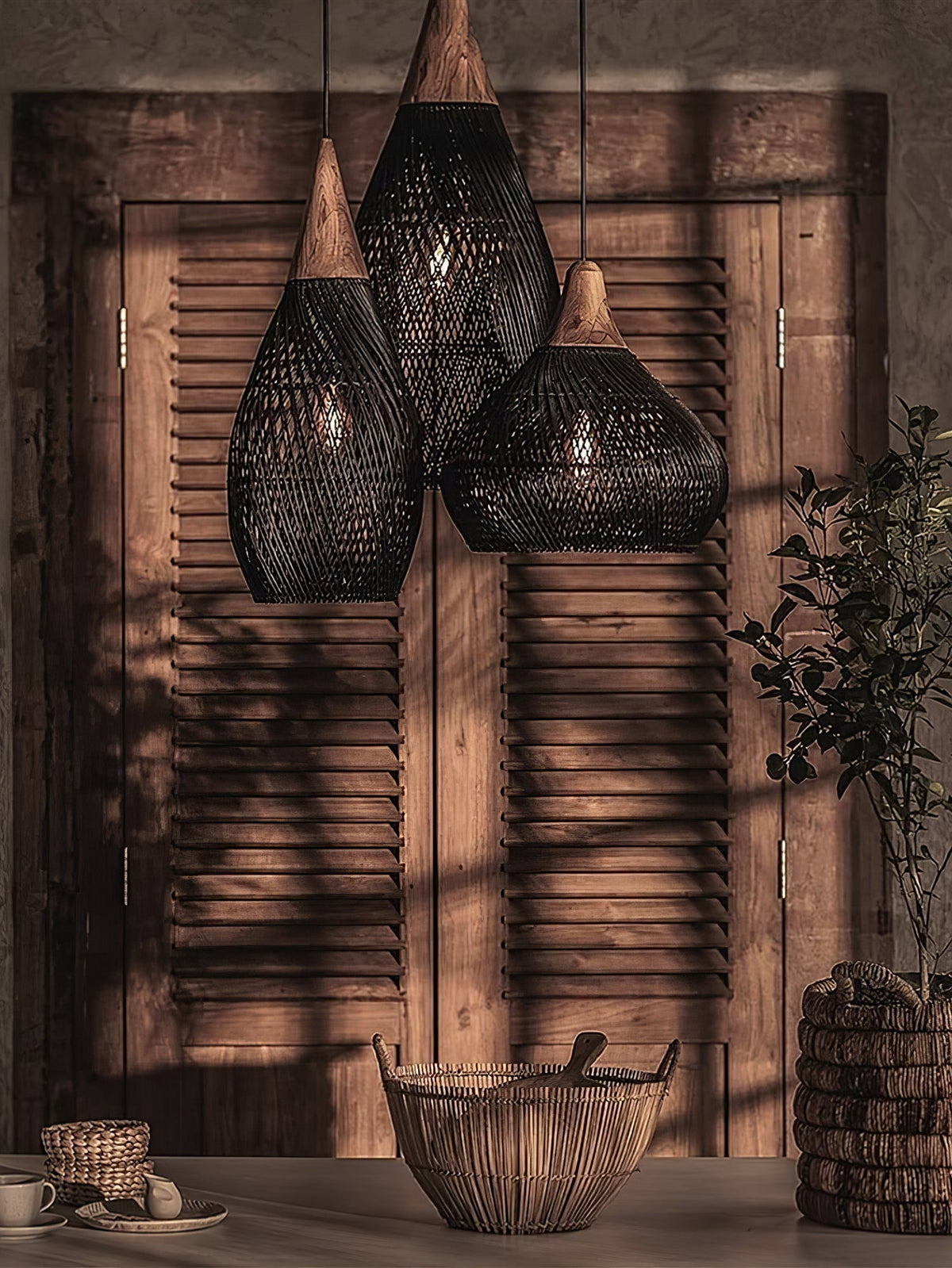 Canirora Hanglamp Rotan Decoratief snoer Geweven