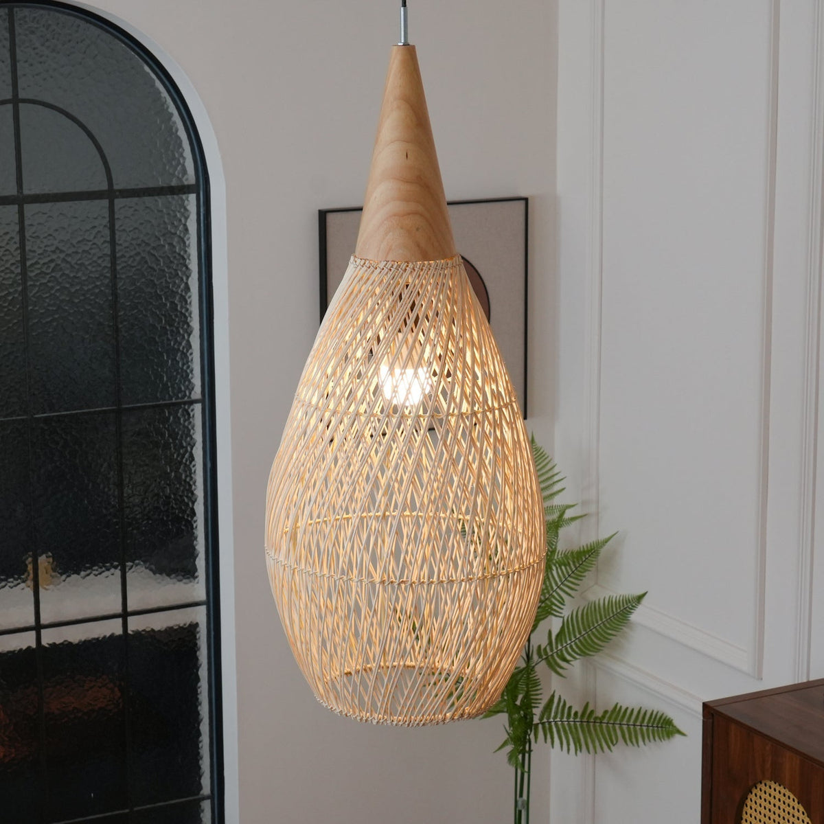 Canirora Hanglamp Rotan Decoratief snoer Geweven
