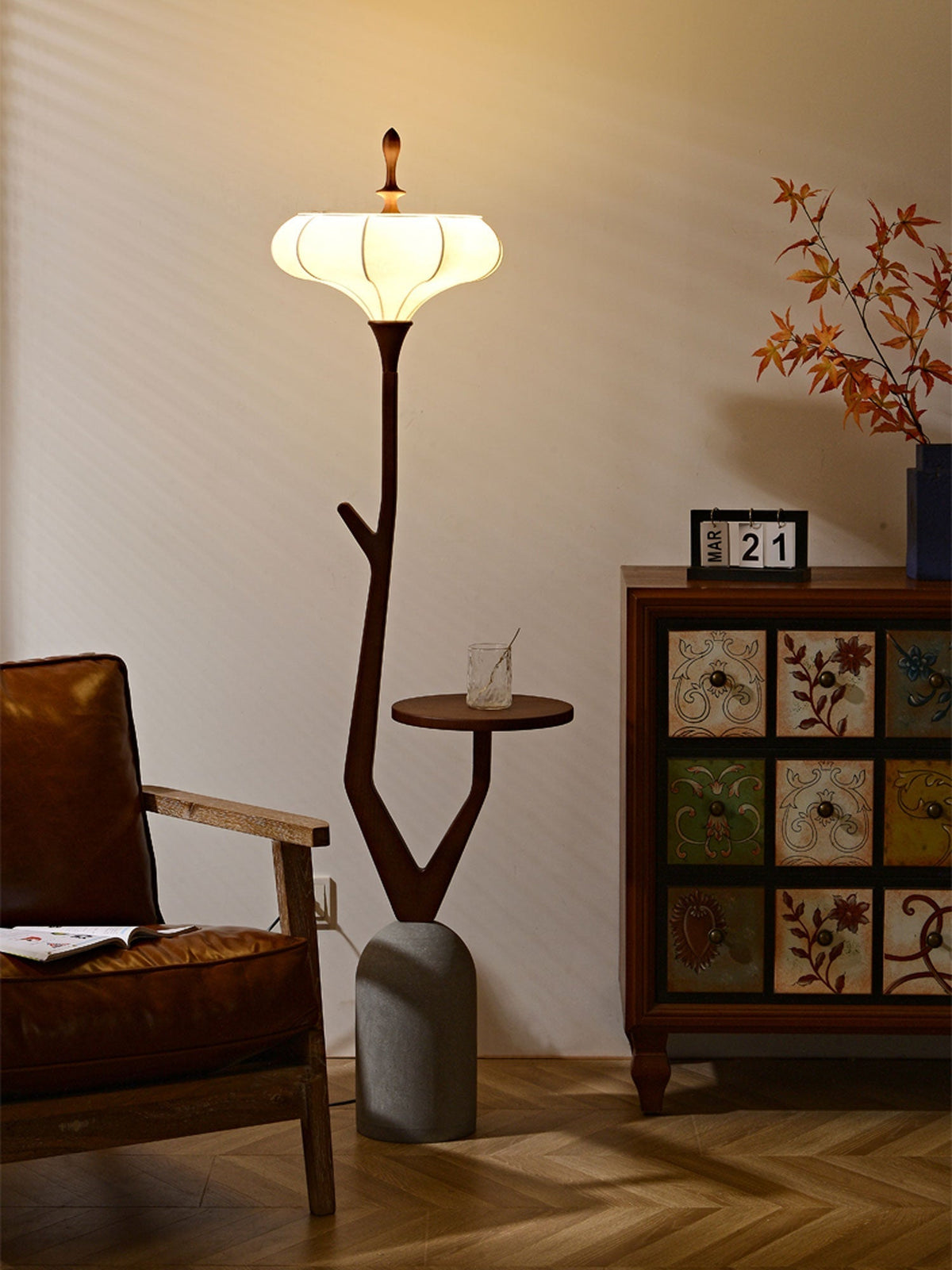Flor Fashion Houten vloerlamp
