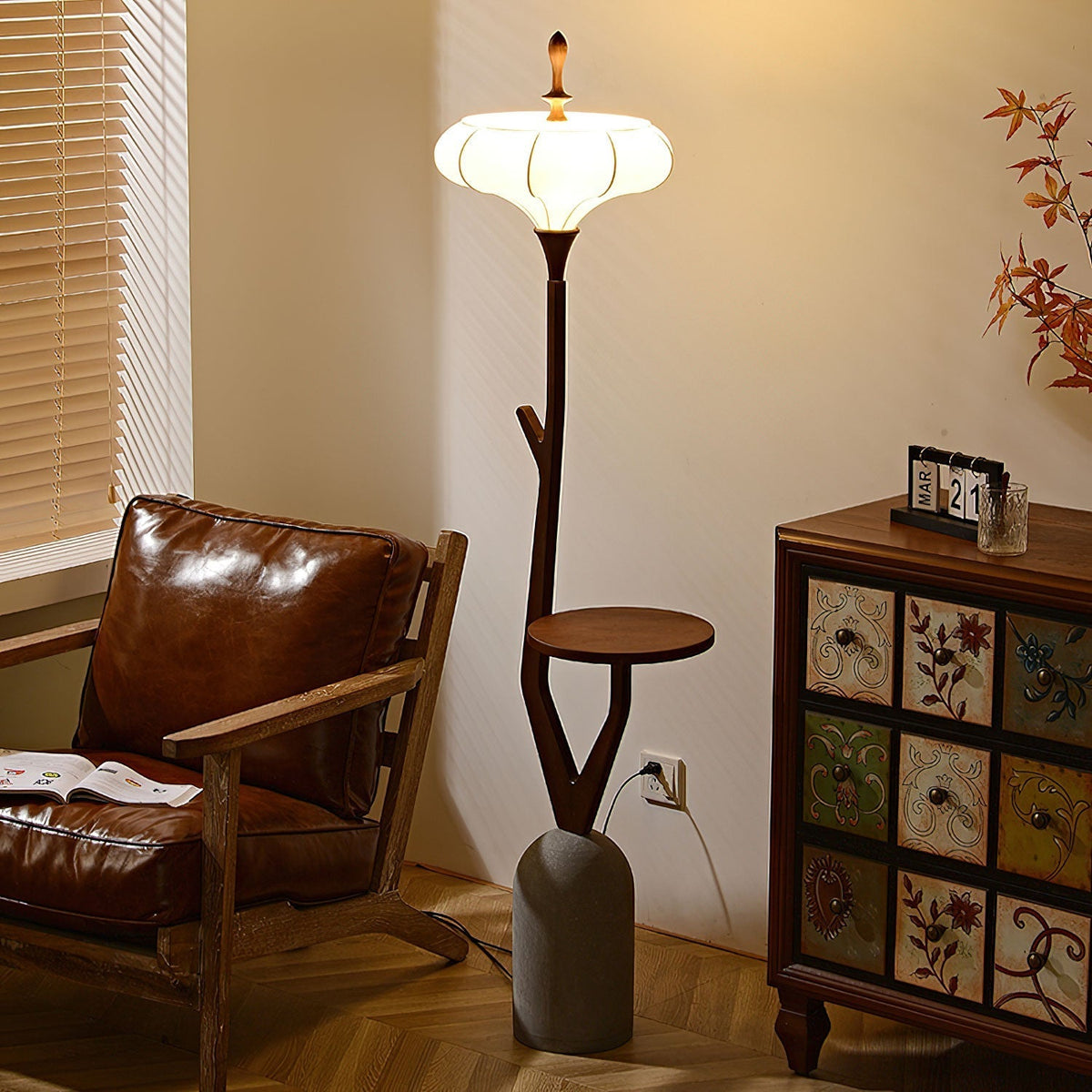 Flor Fashion Houten vloerlamp