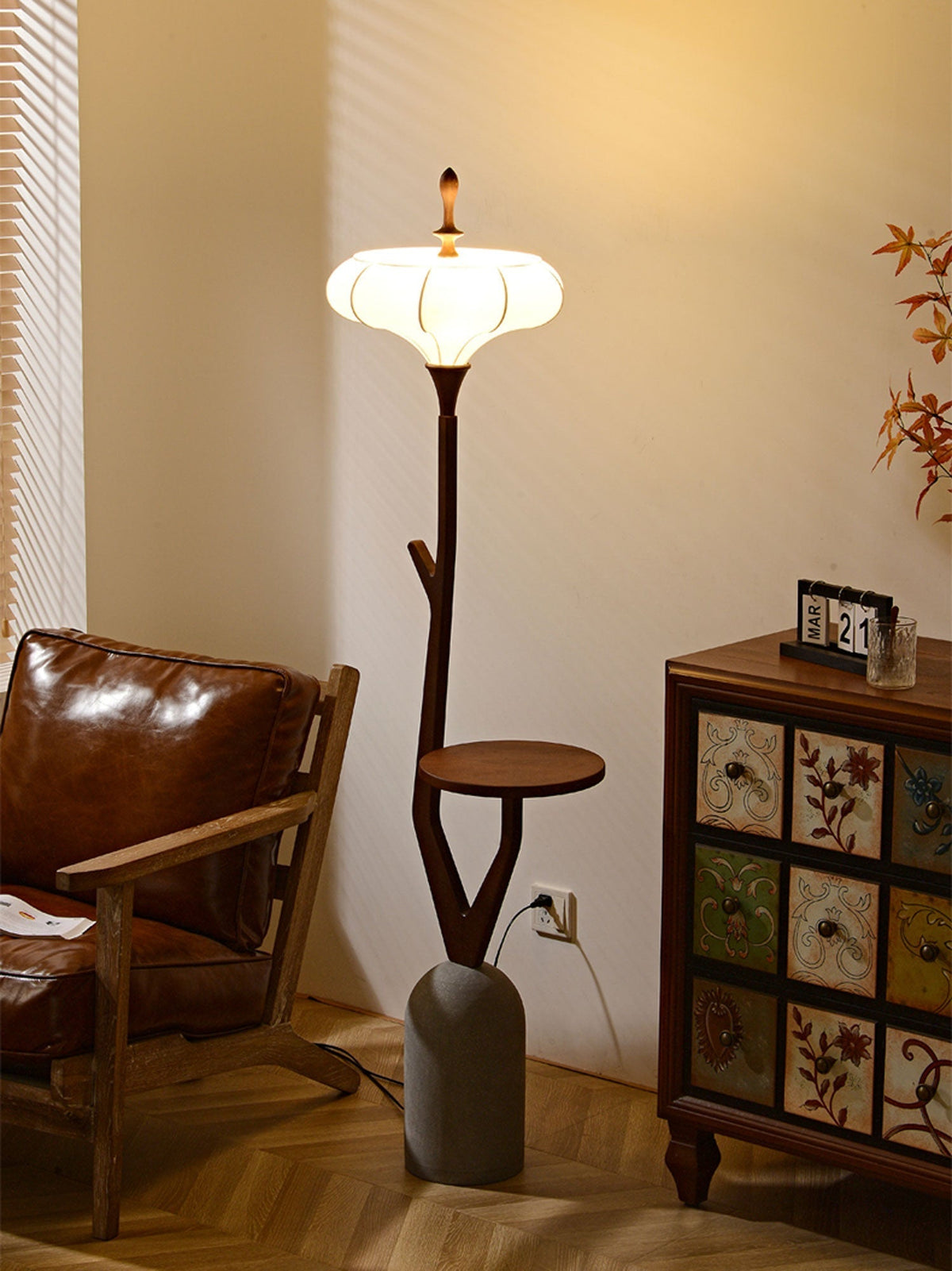 Flor Fashion Houten vloerlamp