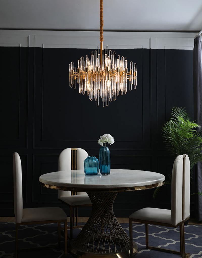 Jorine Kroonluchter Antiek messing stervormig