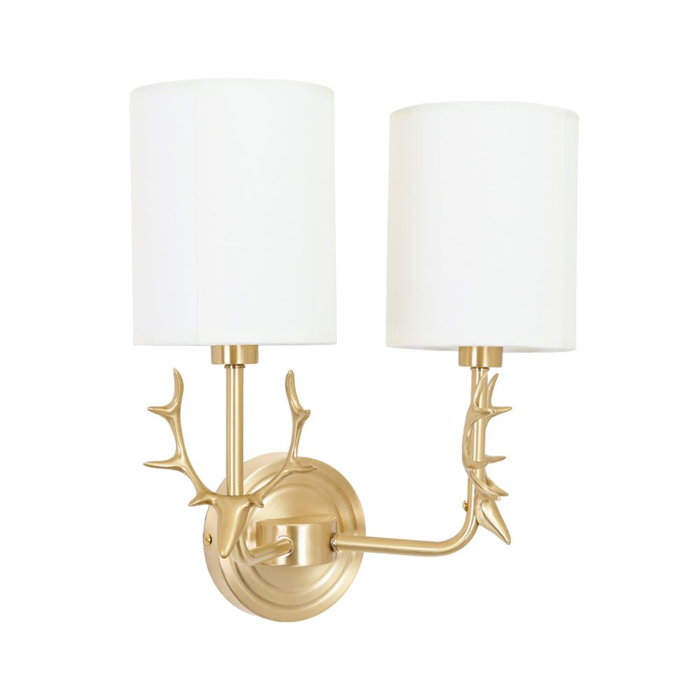 Auriviella elegantie Hertenhoofd wandlamp van messing