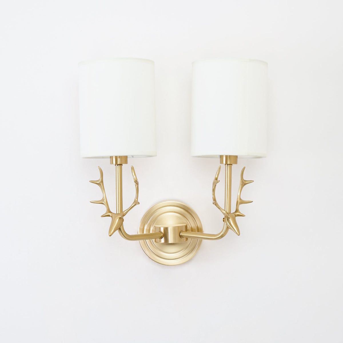 Auriviella elegantie Hertenhoofd wandlamp van messing