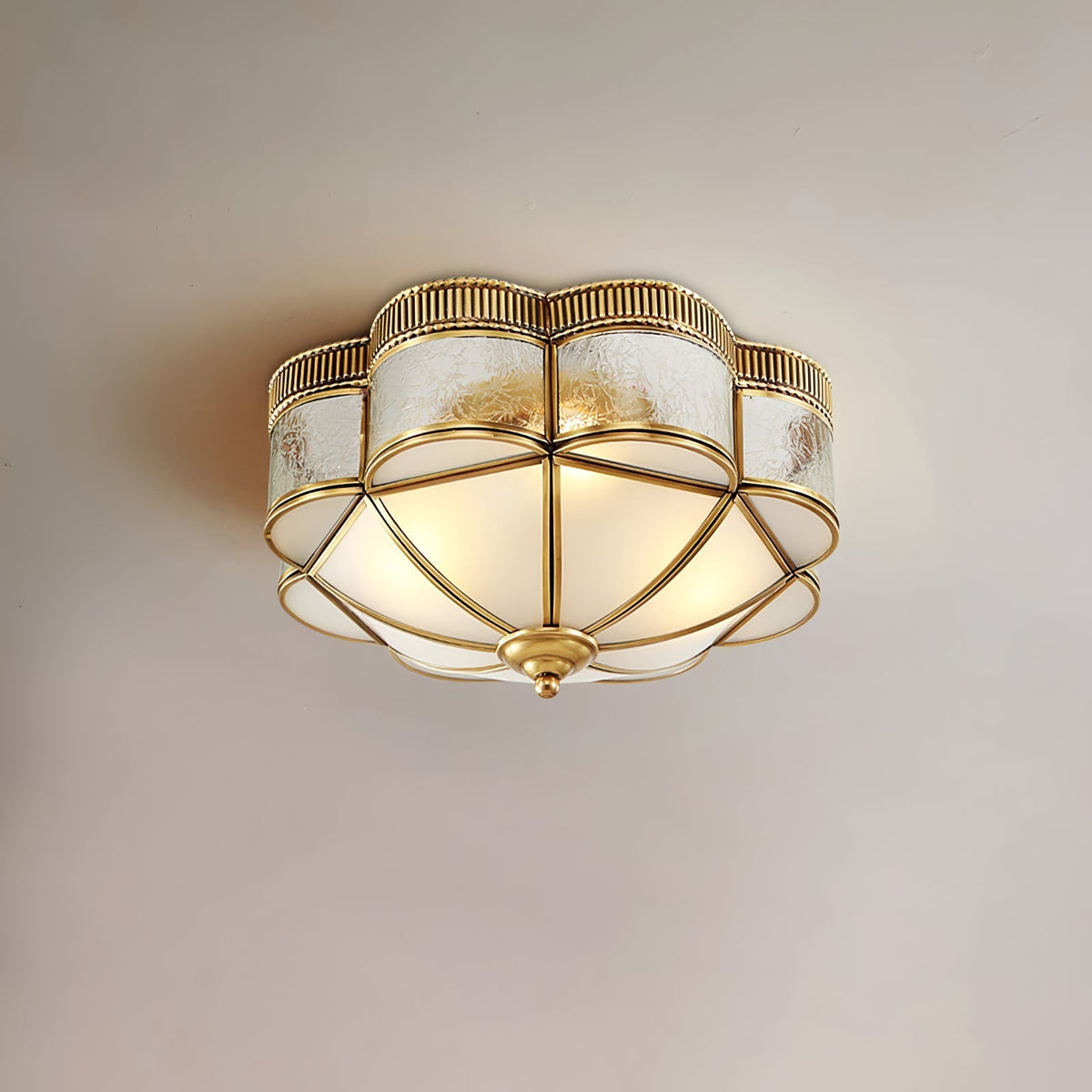 Soliiella Plafondlamp Messing Koepel Mat klassiek Elegant