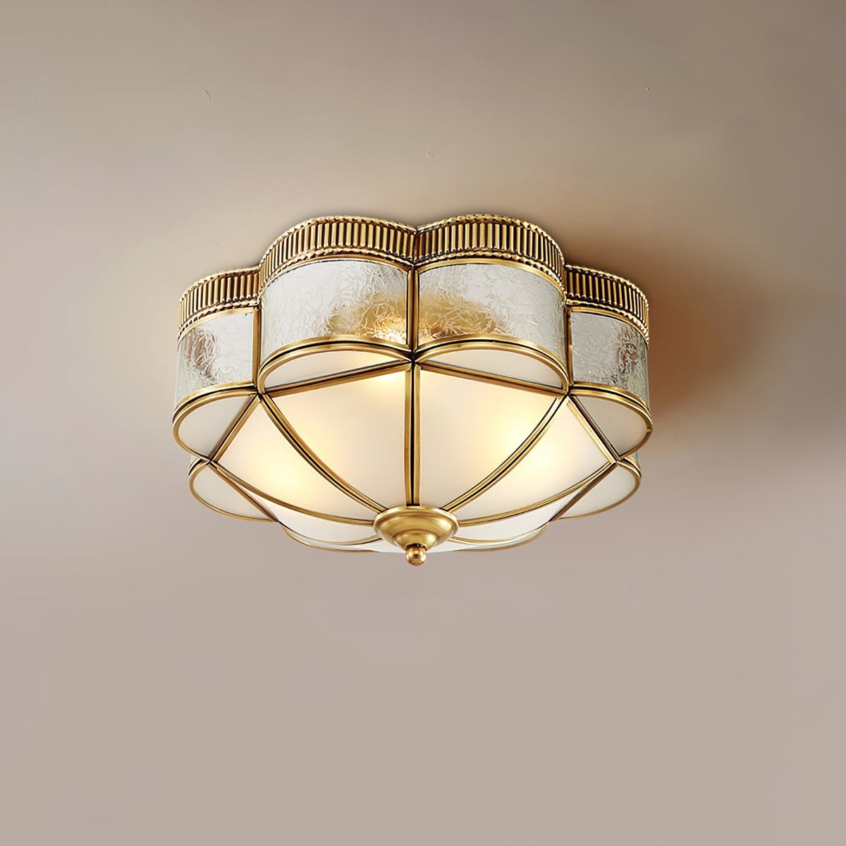 Soliiella Plafondlamp Messing Koepel Mat klassiek Elegant