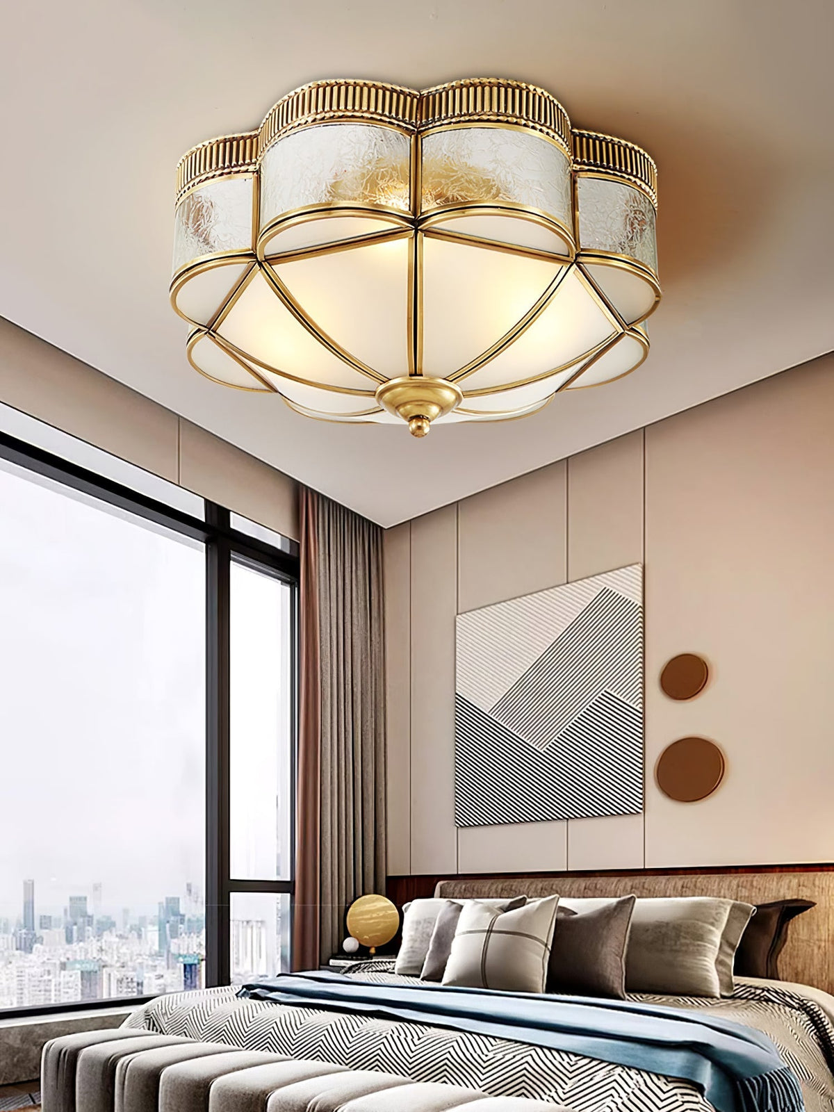 Soliiella Plafondlamp Messing Koepel Mat klassiek Elegant