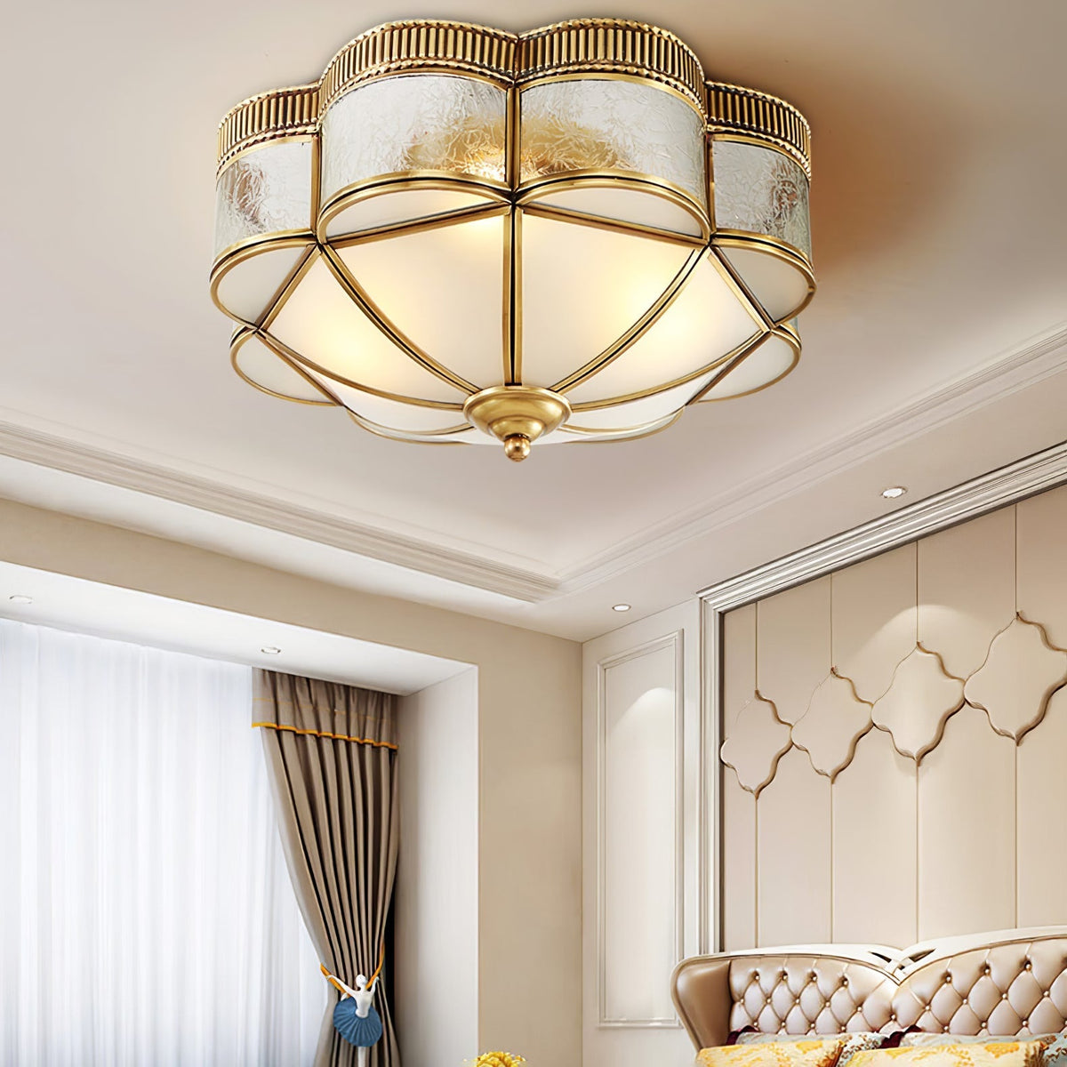 Soliiella Plafondlamp Messing Koepel Mat klassiek Elegant