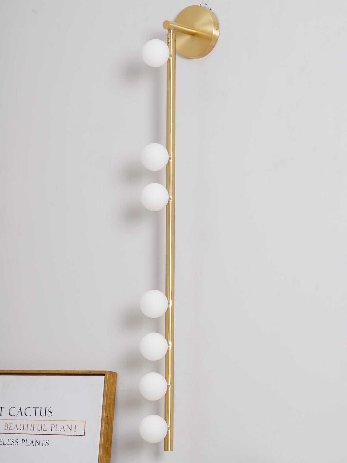 Pamela Tube met stekker messing glas wandlamp