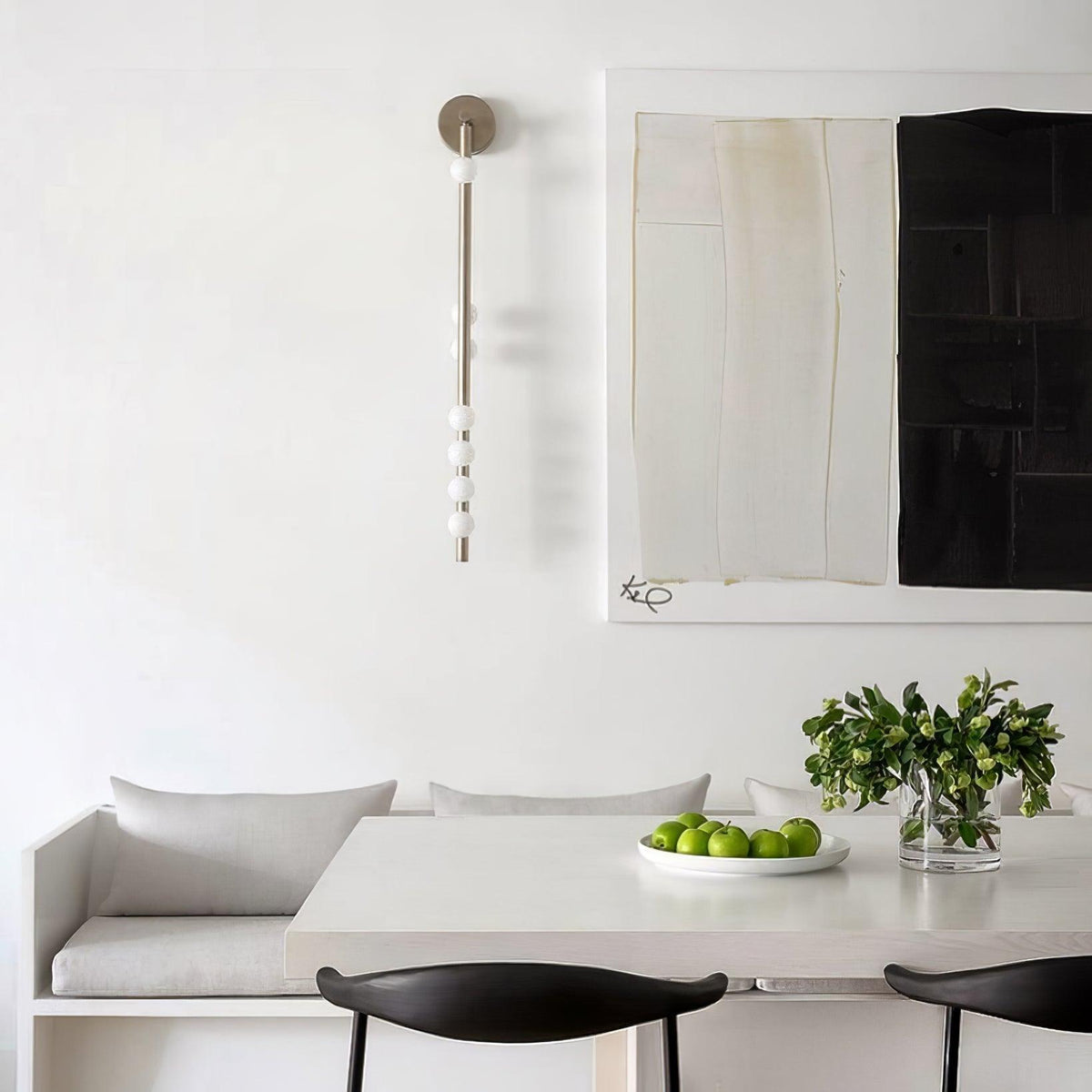 Pamela Tube met stekker messing glas wandlamp