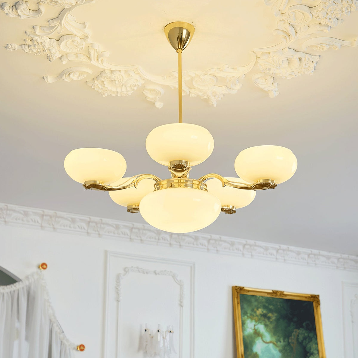Ethan luxe kroonluchter van glas