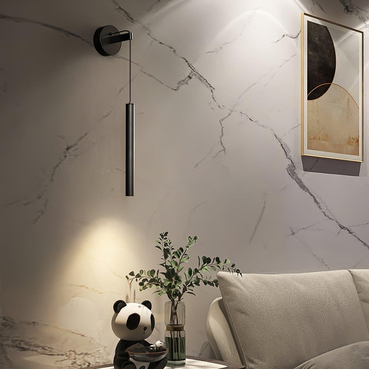 Loxley modern Minimalistisch Lijn Messing Wandlamp