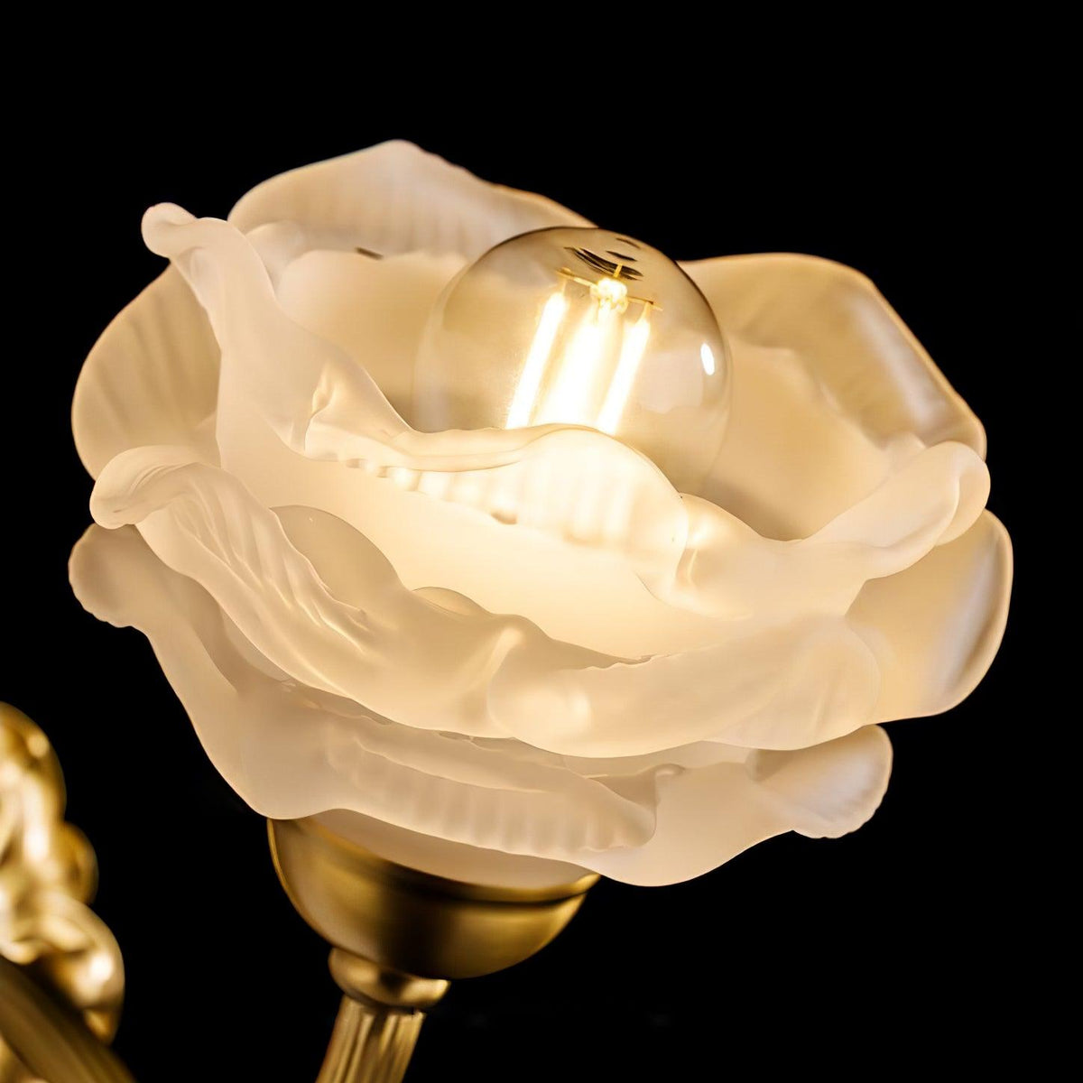 Palo wandlamp messing bloemmotief luxe