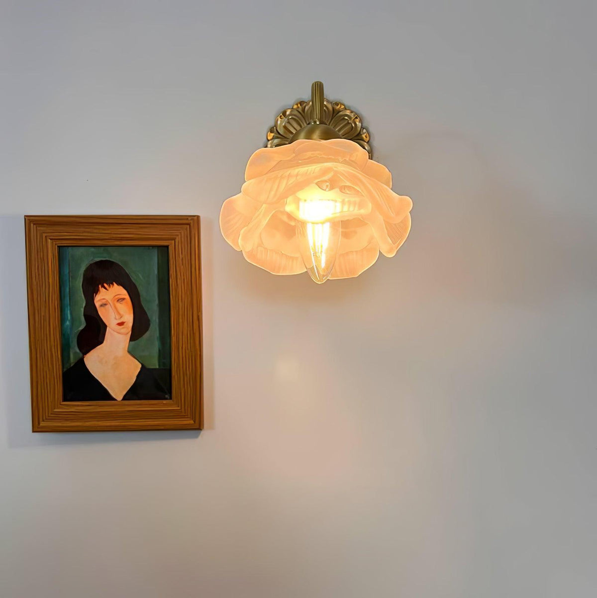 Palo wandlamp messing bloemmotief luxe