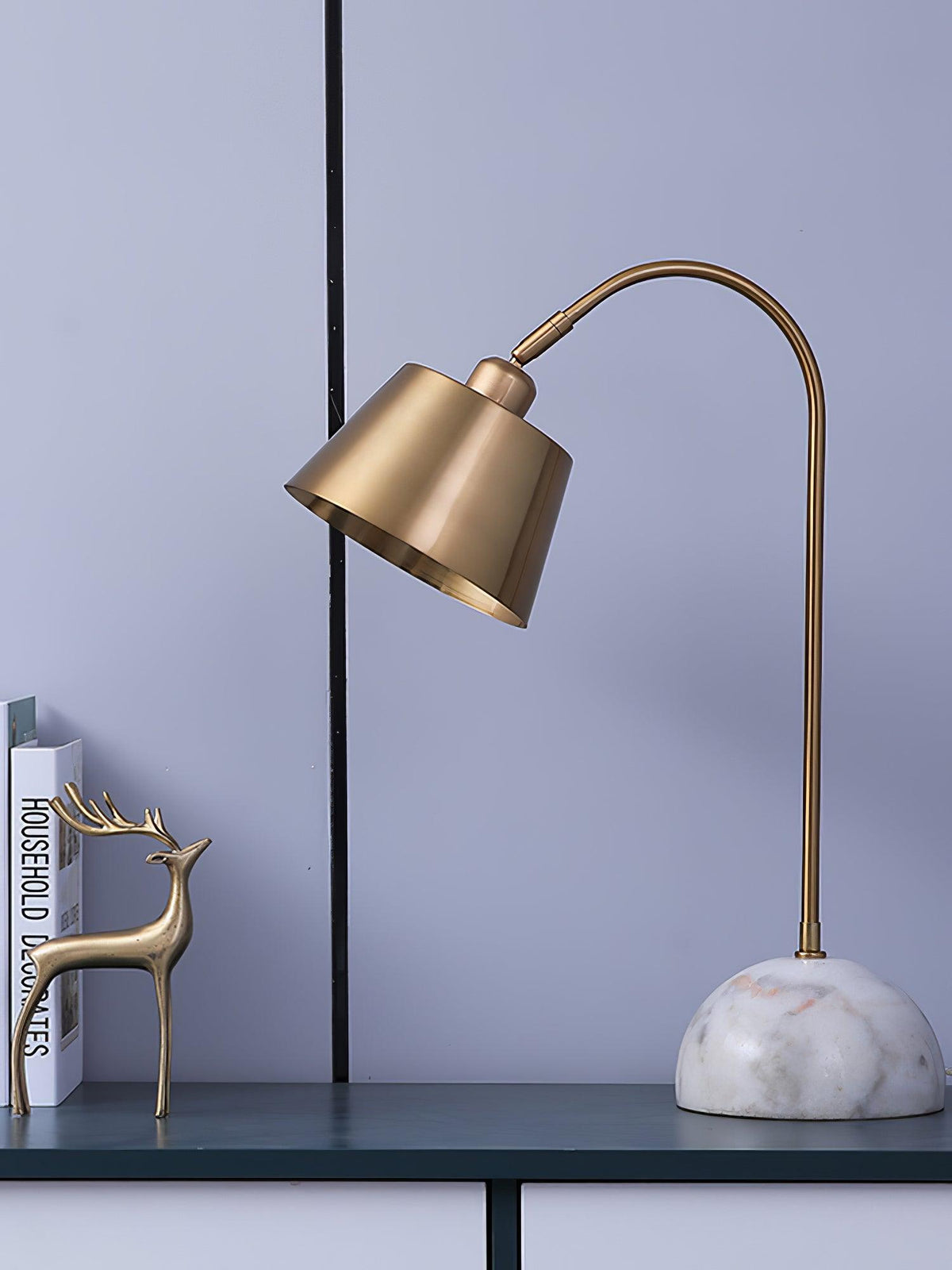 Caleo elegante tafellamp met marmeren voet
