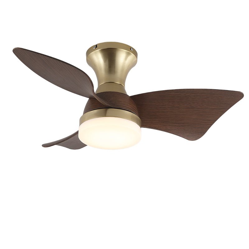 Aureon Moderne plafondventilator met verlichting van walnoothout