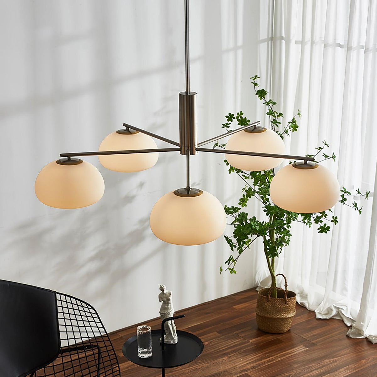 Celeneon Luxe glas Kroonluchter