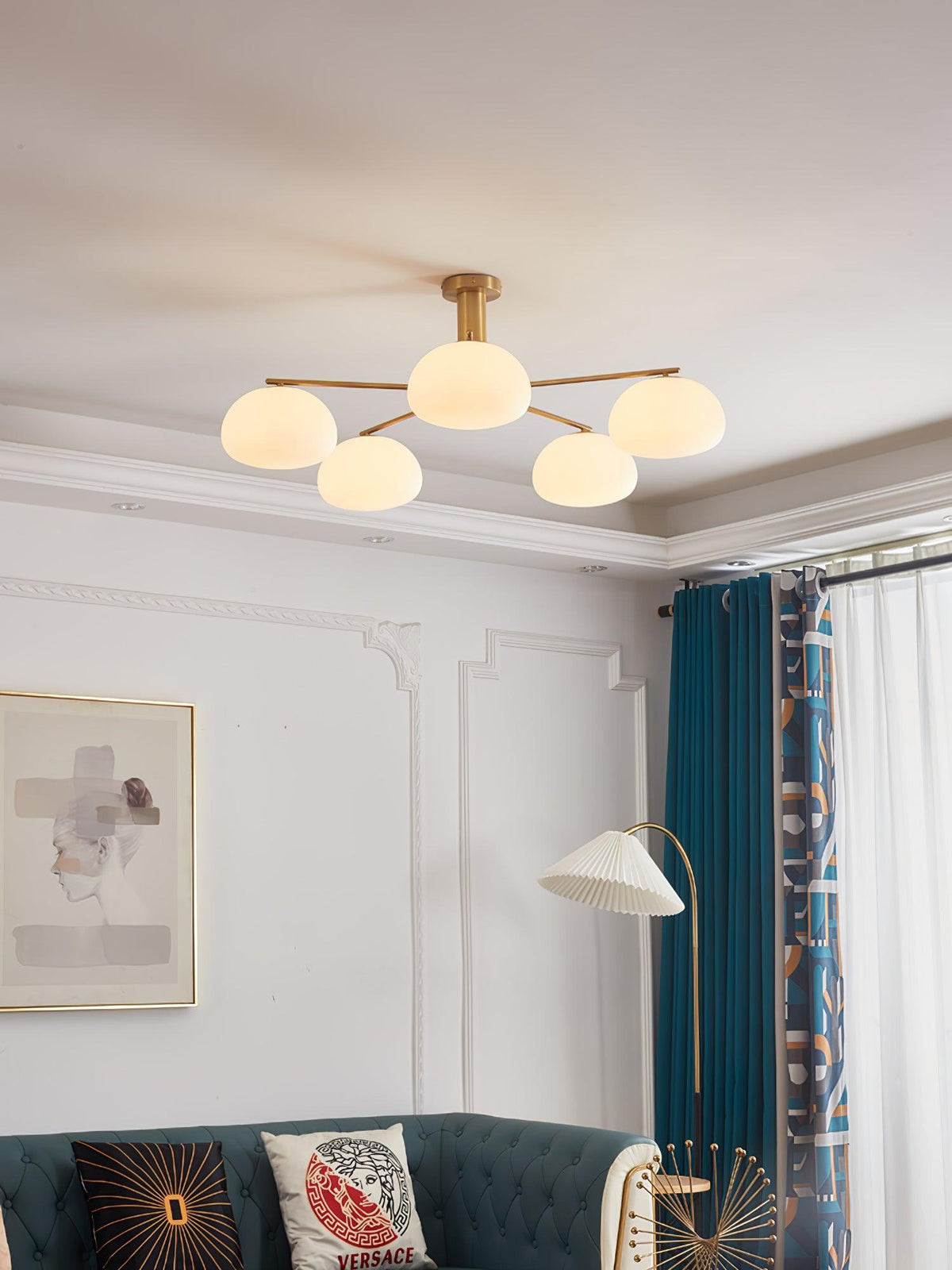 Celeneon Luxe glas Kroonluchter