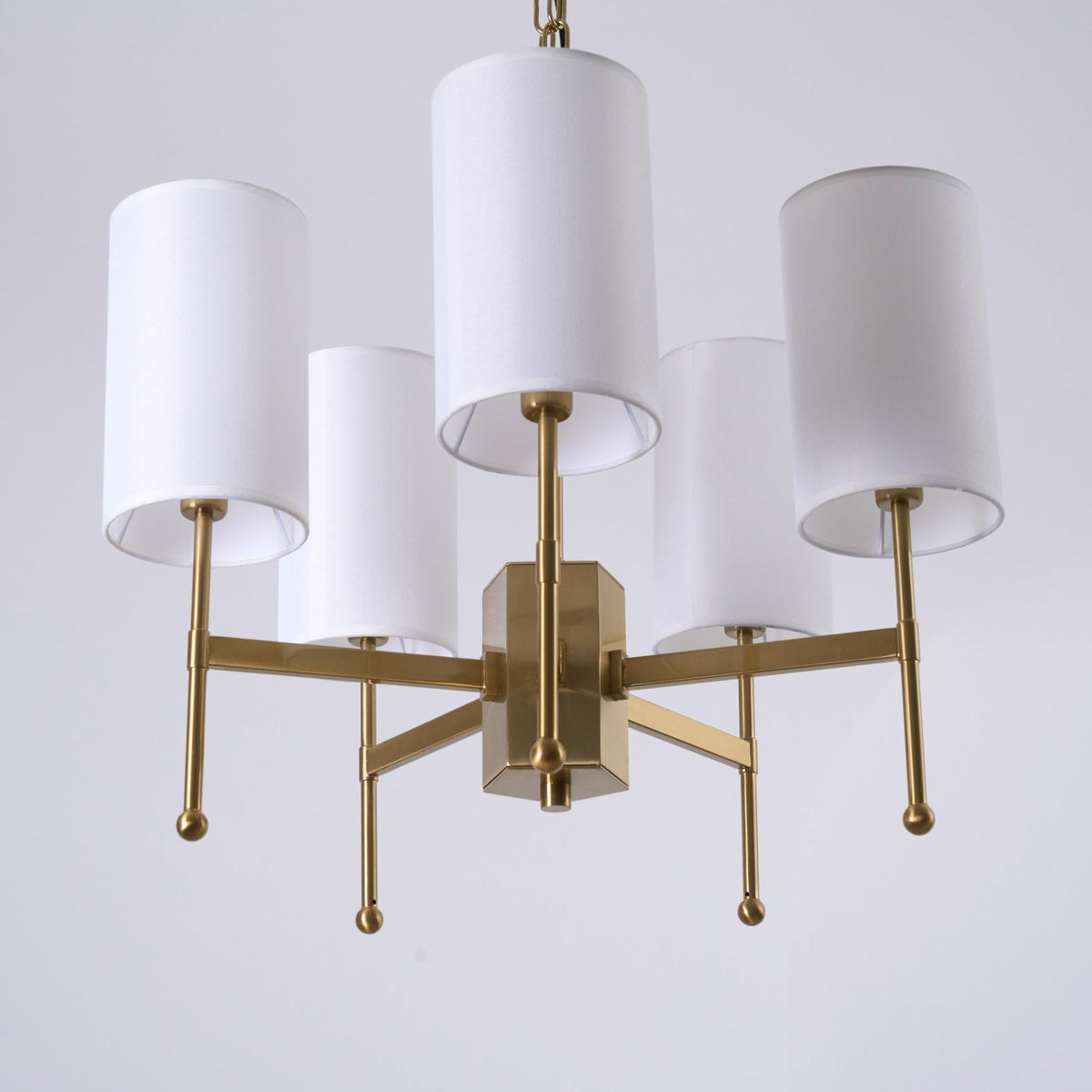Ulcarisra Traditionele Vintage Kroonluchter van messing met Stoffen